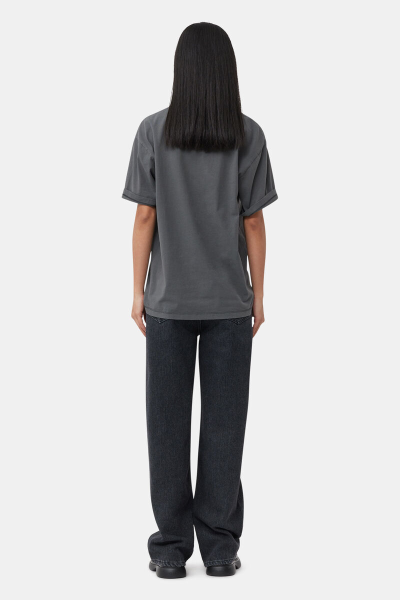 Future Grey Relaxed Lamb T-shirt | GANNI