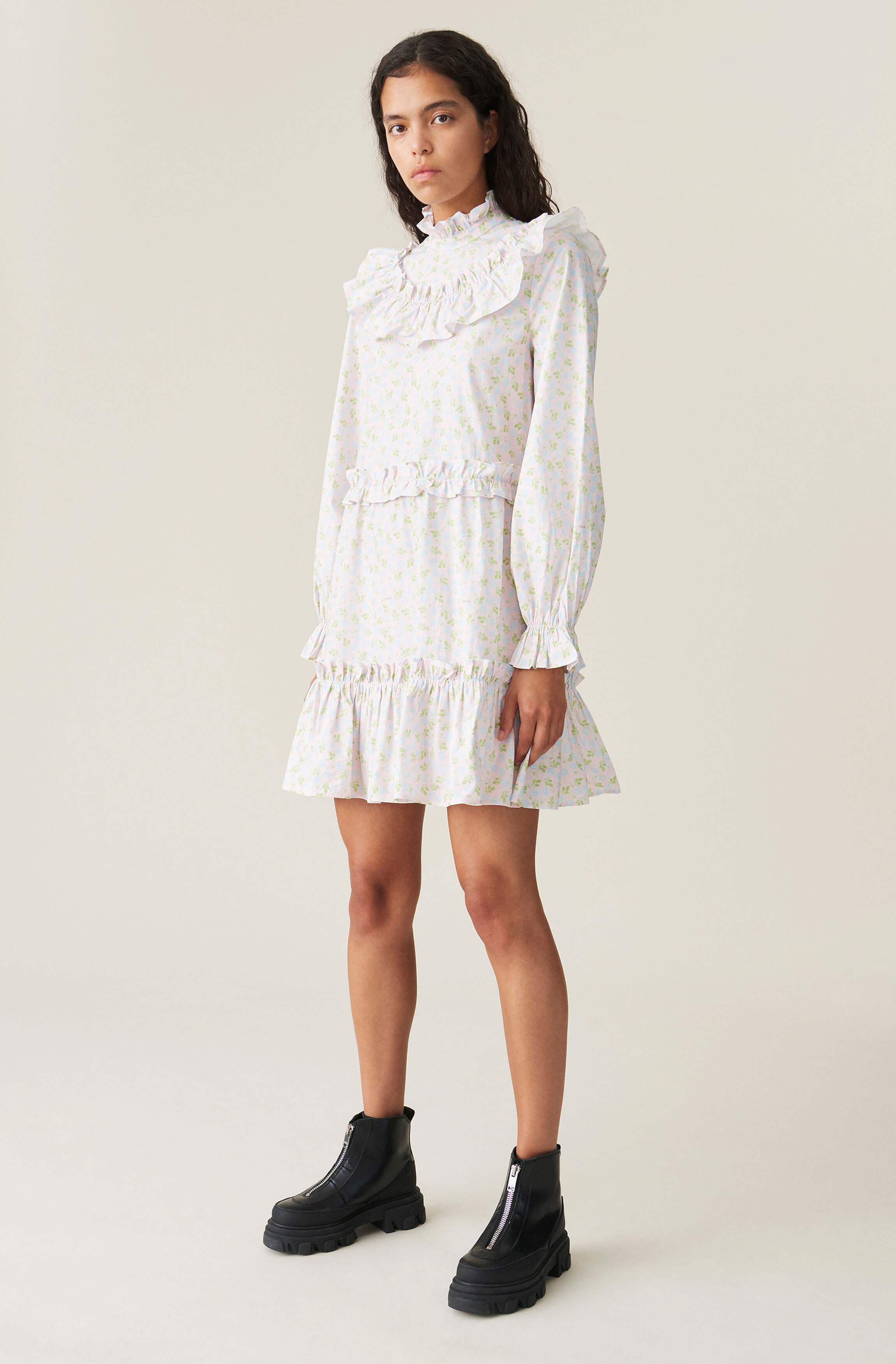 frill mini dress