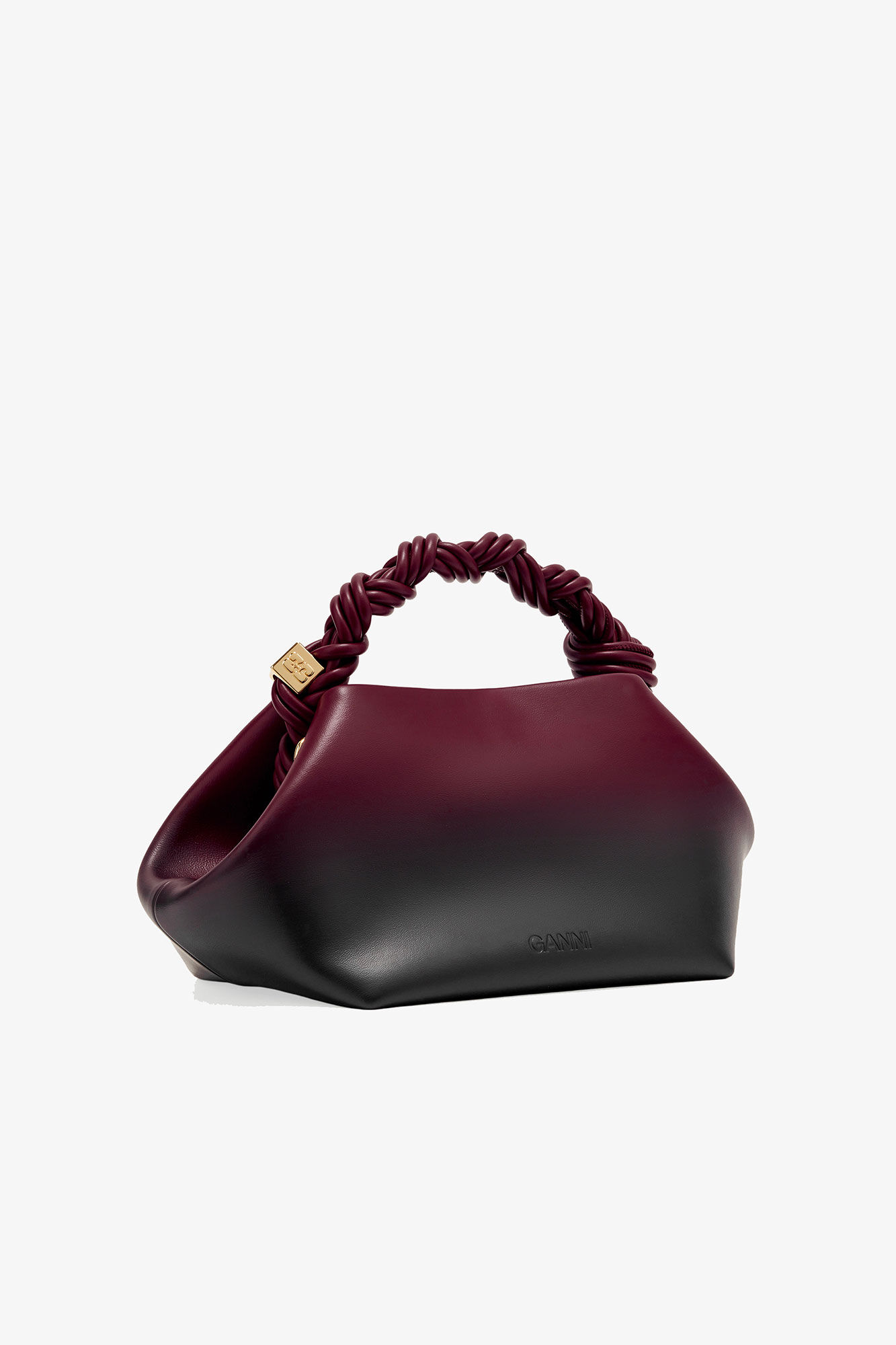 Rød gradient liten GANNI Bou-veske, Polyester, in colour Tawny Port - 2 - GANNI