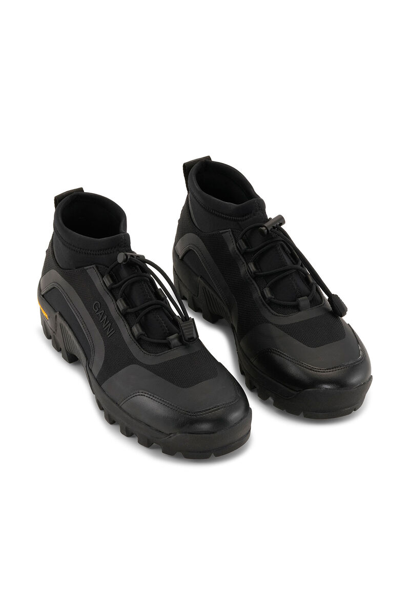 Performance Neoprene Sneakers , Elastane, in colour Black - 3 - GANNI