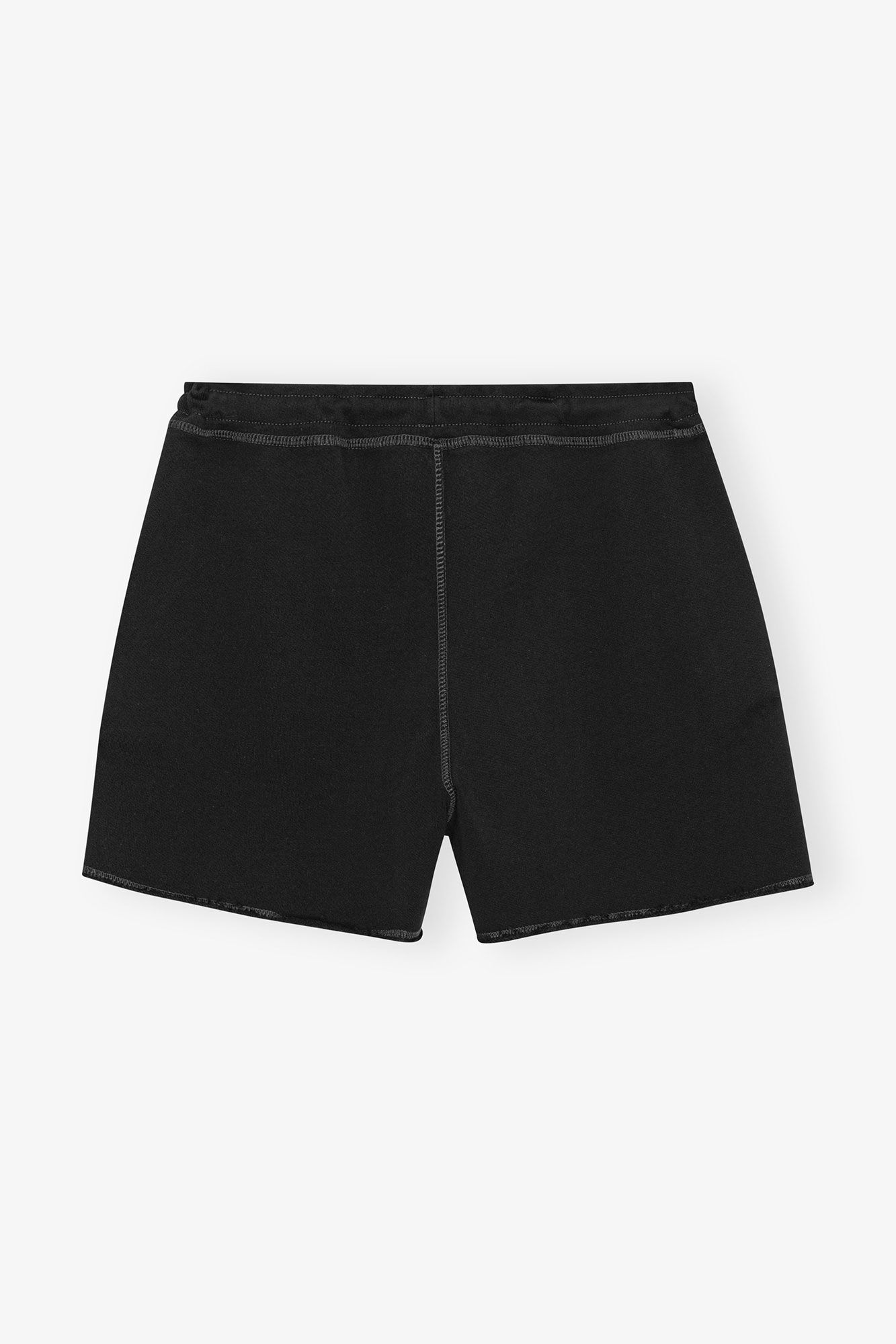 Black Isoli Drawstring Shorts, Cotton, in colour Black - 2 - GANNI