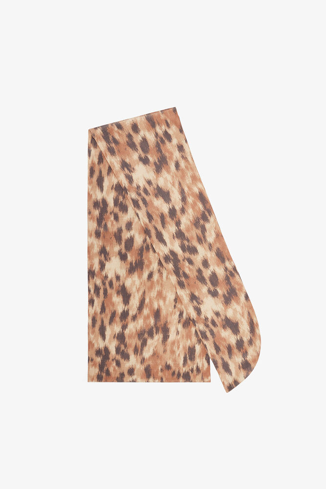 Wrap Scarf in Print, Burro