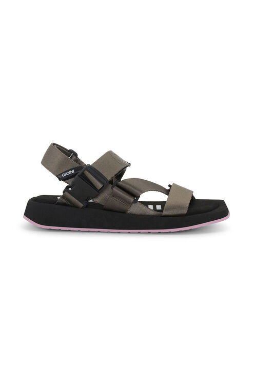 Ganni Performance Webbing Sandals In Kalamata