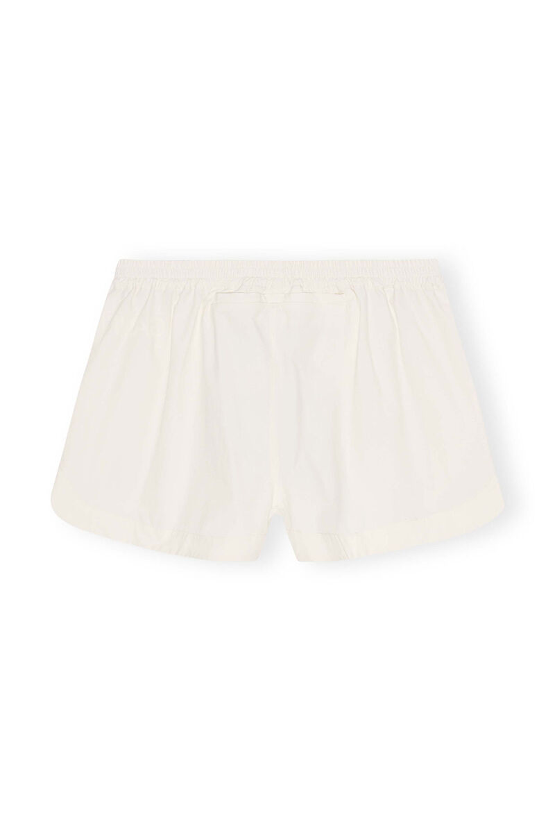 Stretch Shell Shorts, Recycled Nylon, in colour Egret - 2 - GANNI