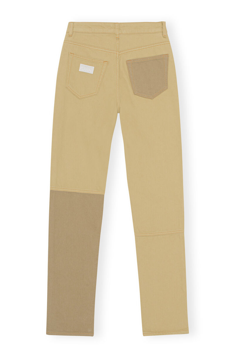 Swigy Jeans , Cotton, in colour Petrified Oak - 2 - GANNI