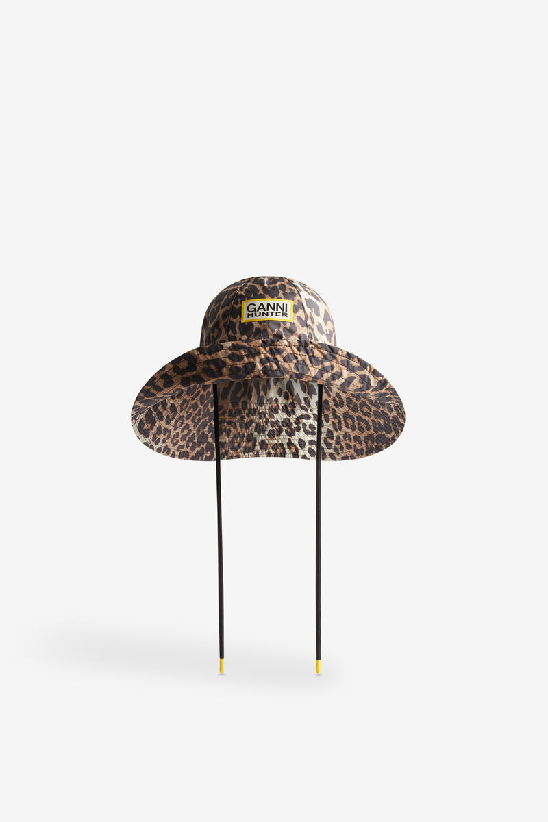Wasserfester Bucket Hat, Recycled Polyester, in colour Almond Milk - 1 - GANNI