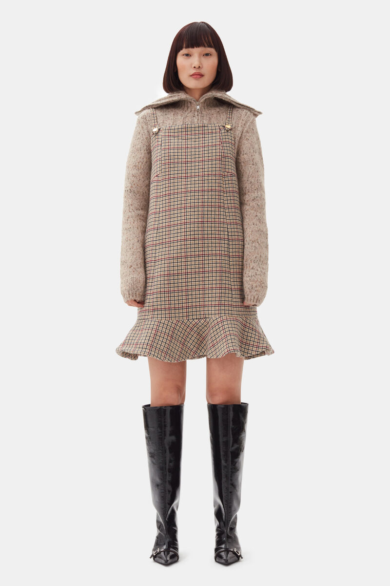 Check Mini Dress