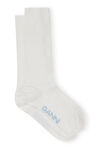 Socks, Elastane, in colour White - 1 - GANNI