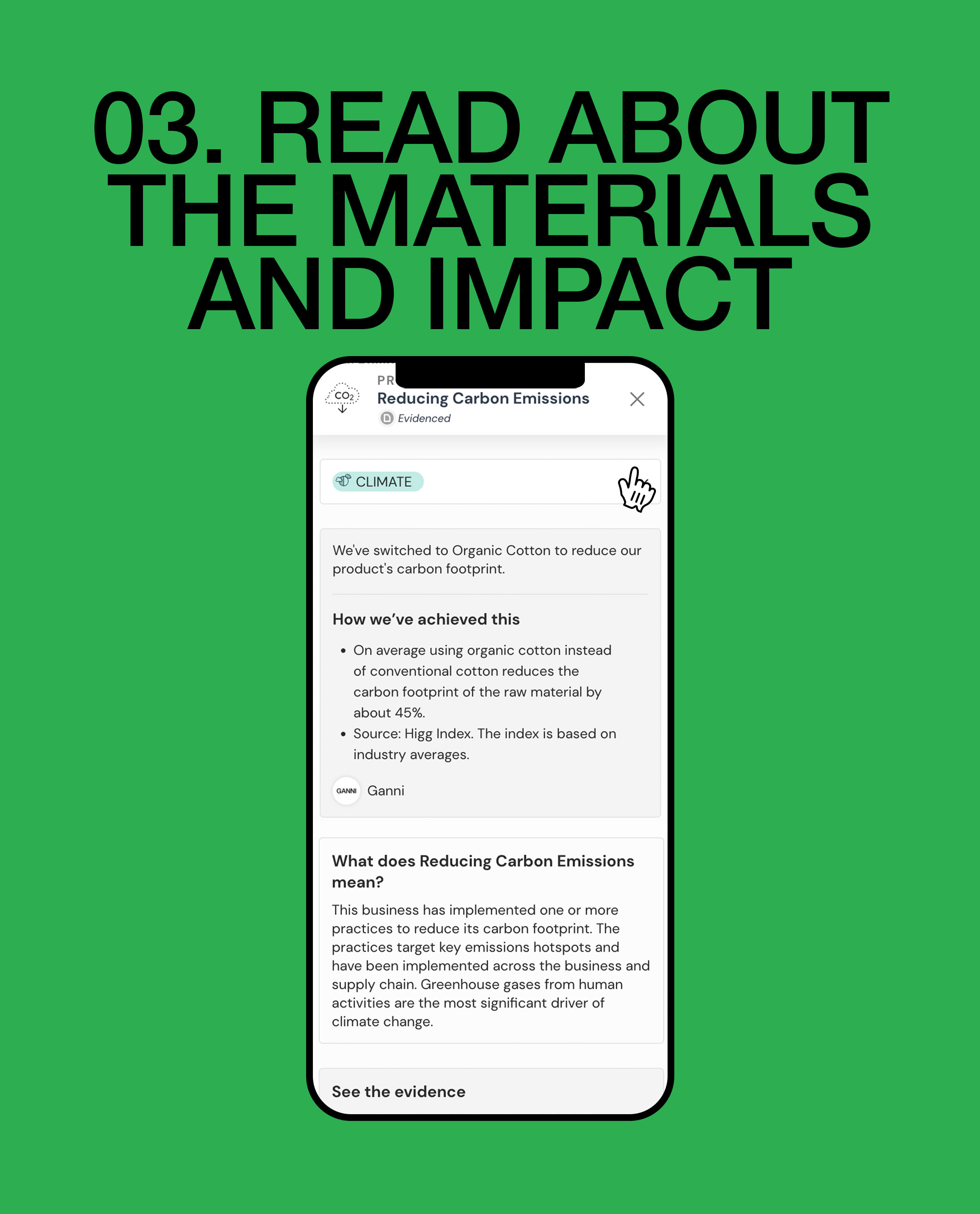 READ ABOUT THE MATERIALS AND IMPACT