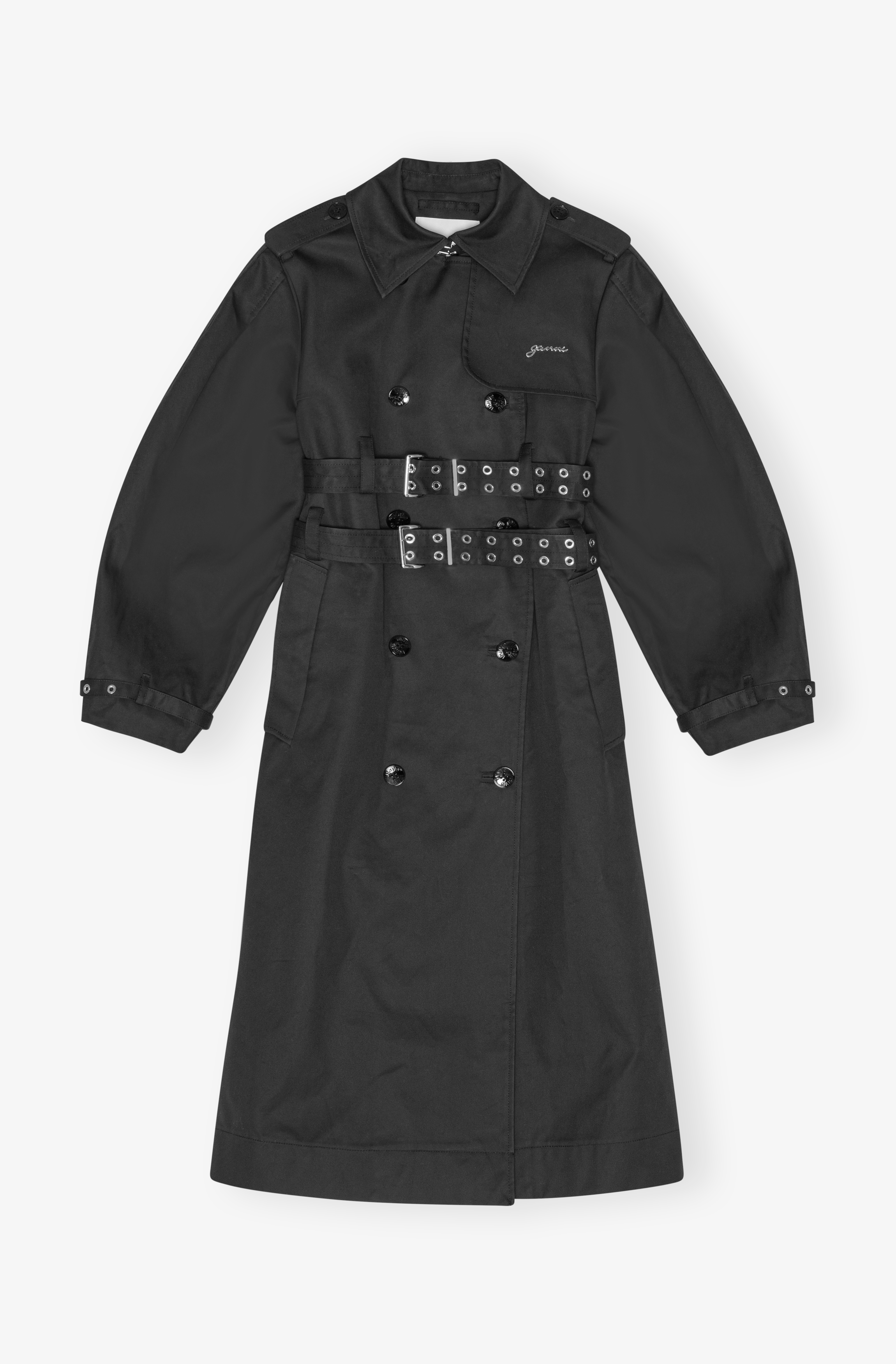 ganni ミリタリコート 36 GANNI（ガニー）】 Tech Seersucker Oversized Shell Coat（その他