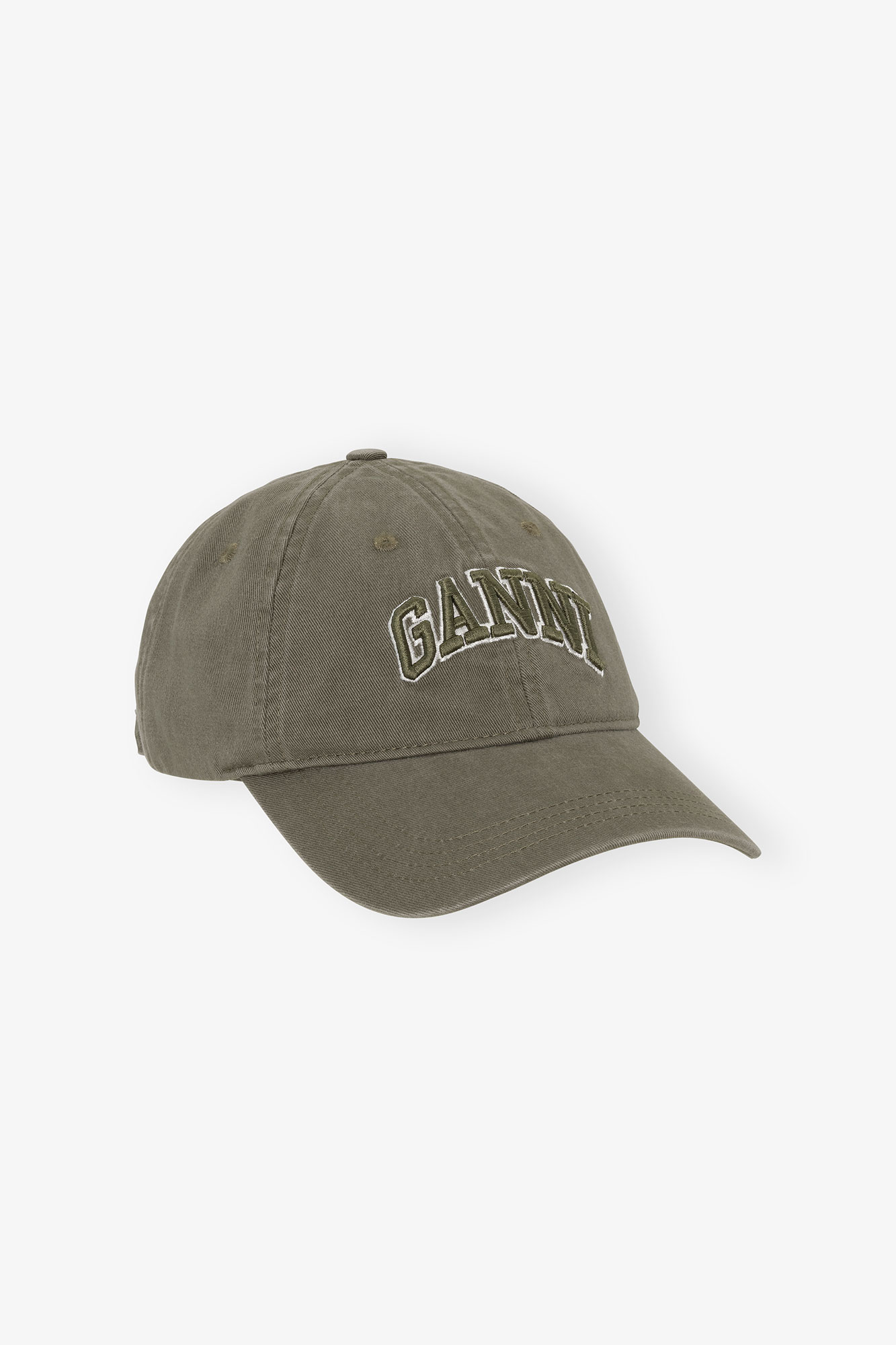 Kalamata Green Canvas Cap | GANNI US