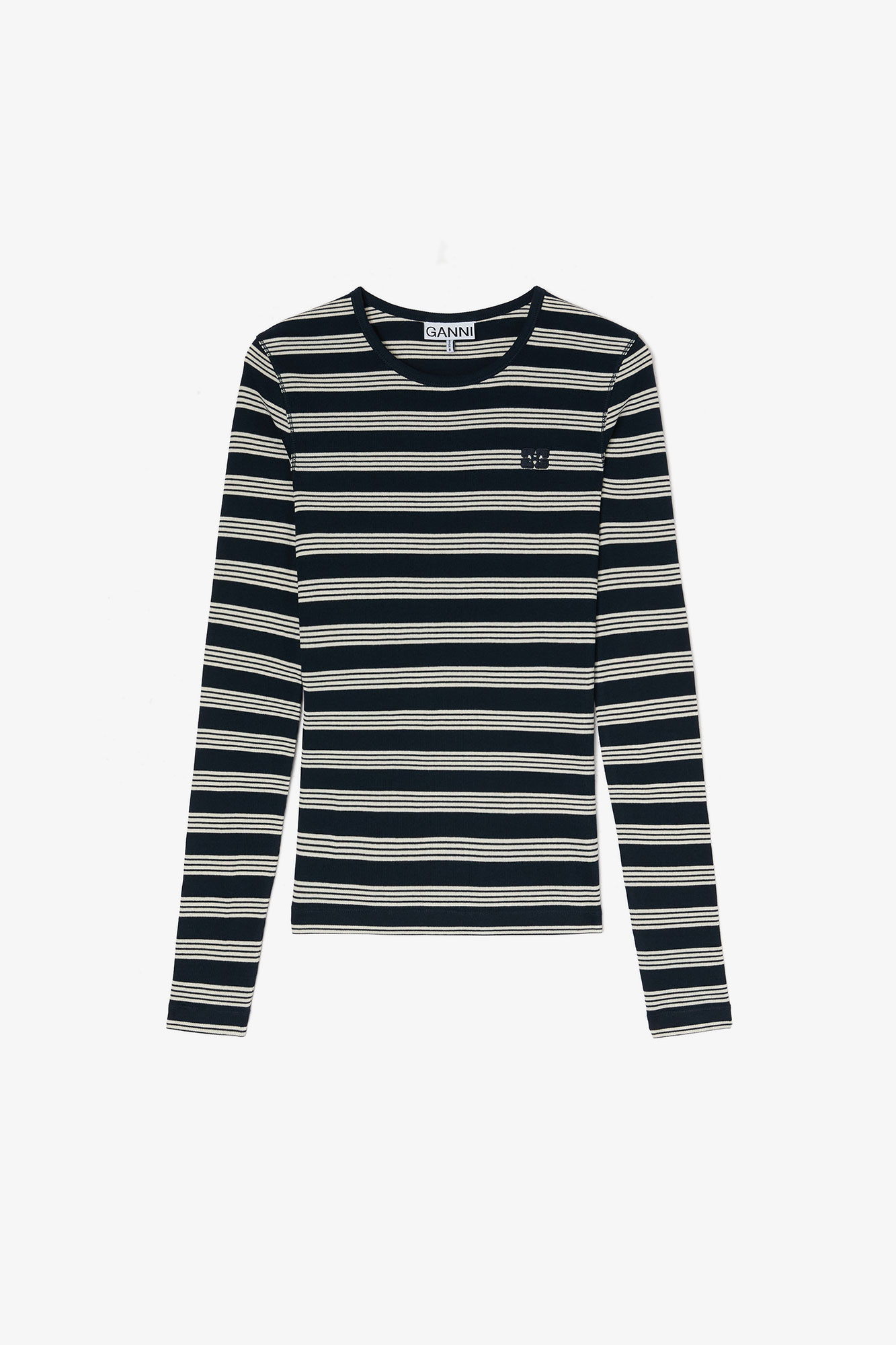 Stripe Rib Longsleeve | GANNI US