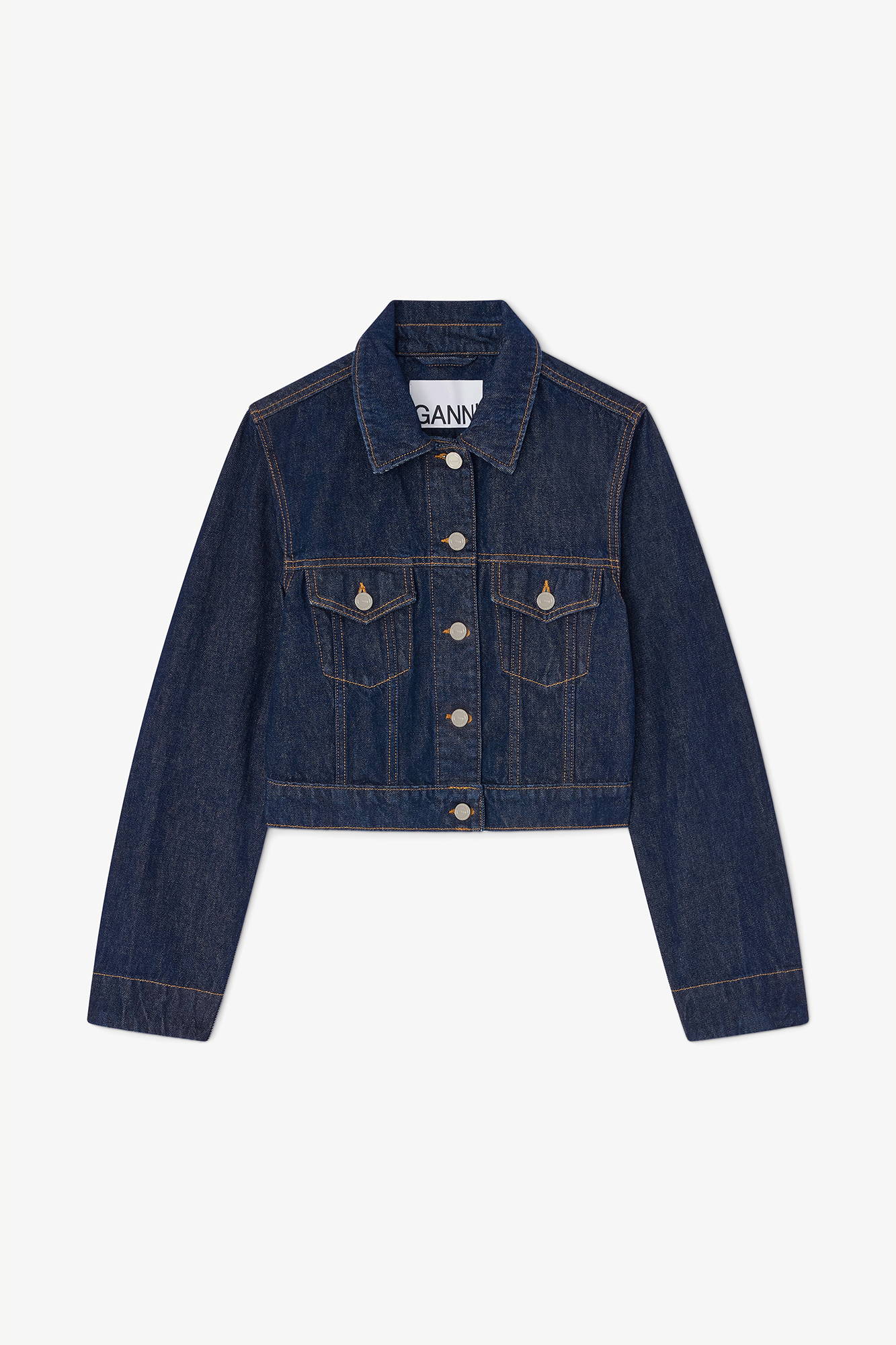 Jacket in Rinse Denim | GANNI US