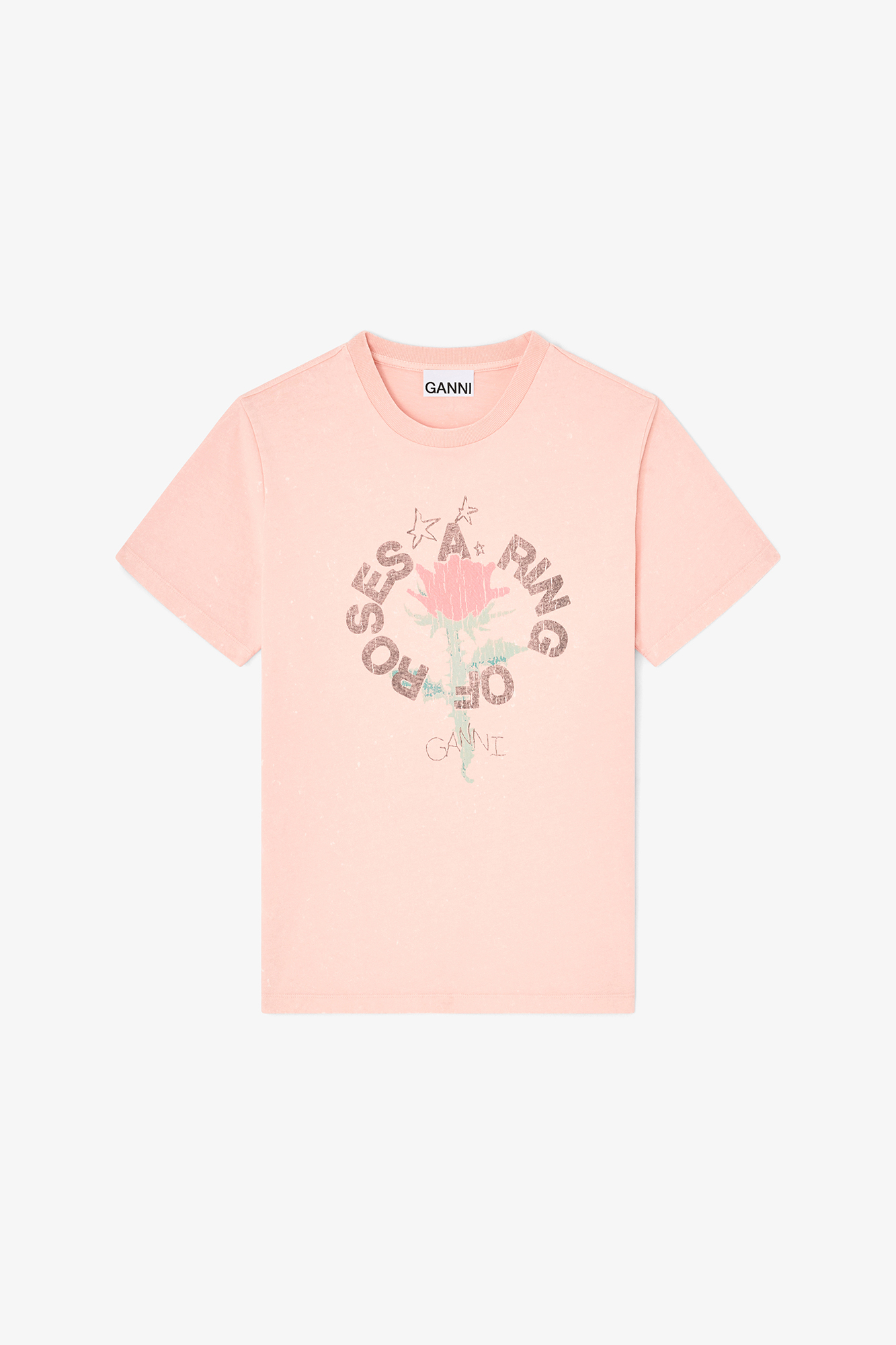 Safari T-shirt with Rose | GANNI CH