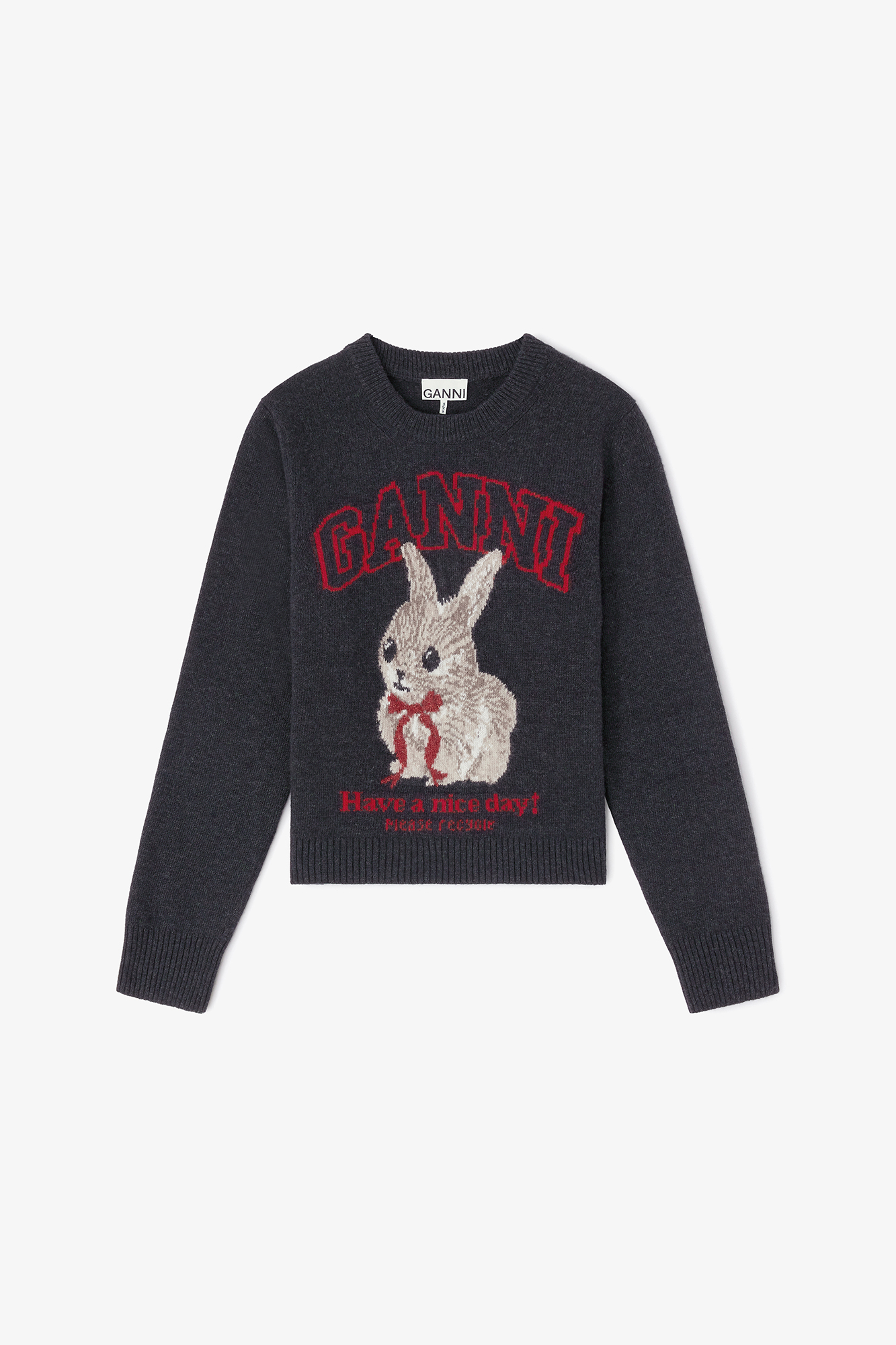Graphic Wool Sweater | GANNI US