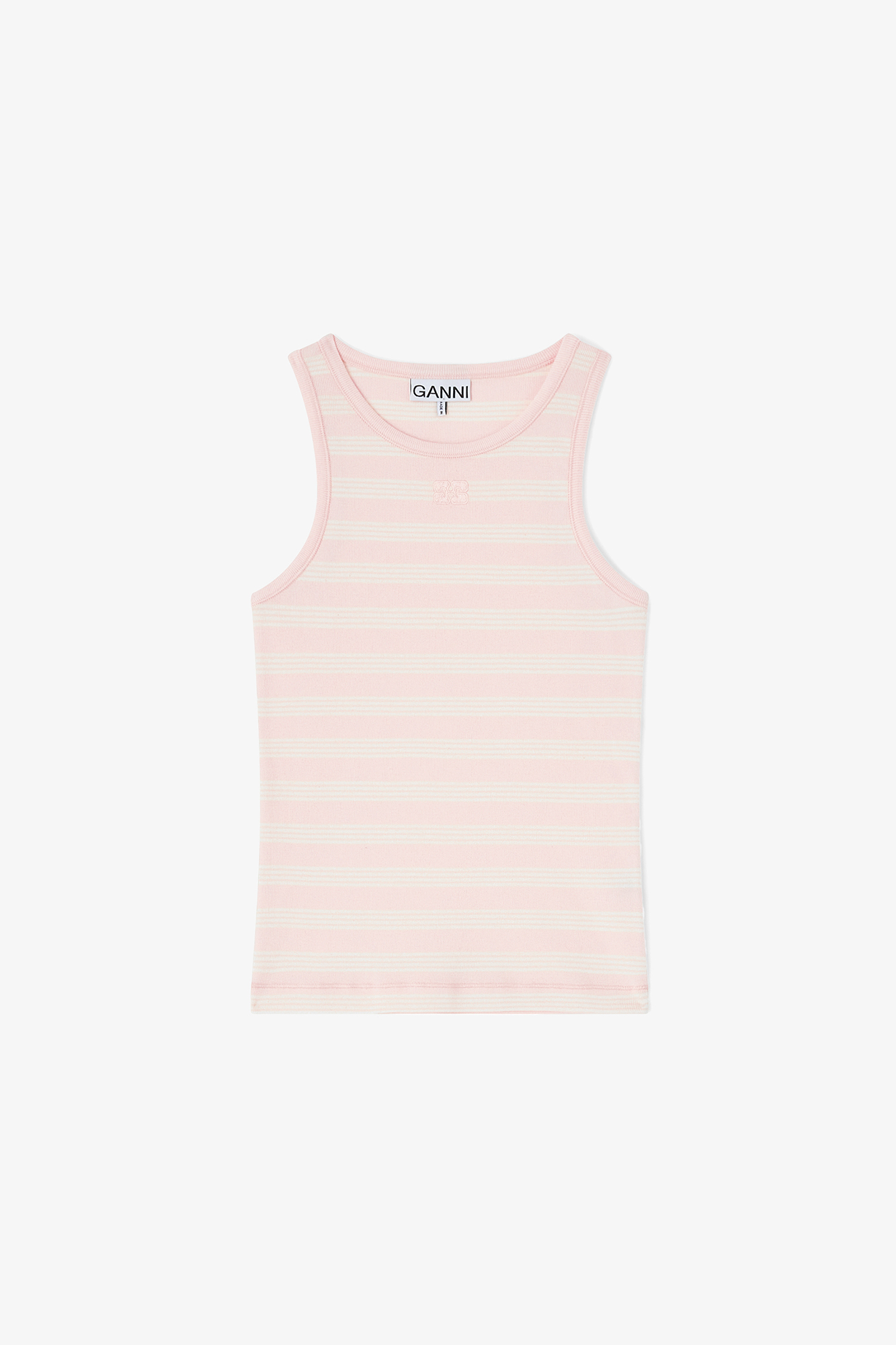 Stripe Rib Tank Top | GANNI NL
