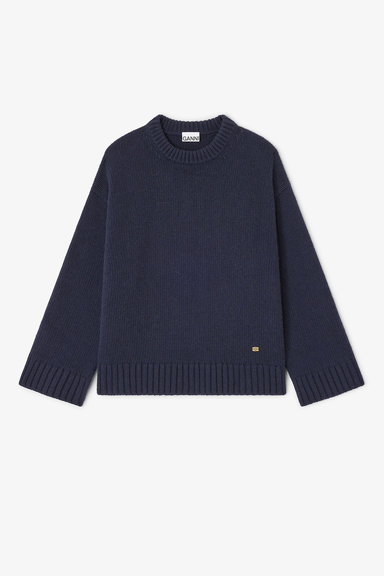 トップス GANNI Summer Lambswool Pullover XXS Summer Lambswool Pullover in Egret – SVRN