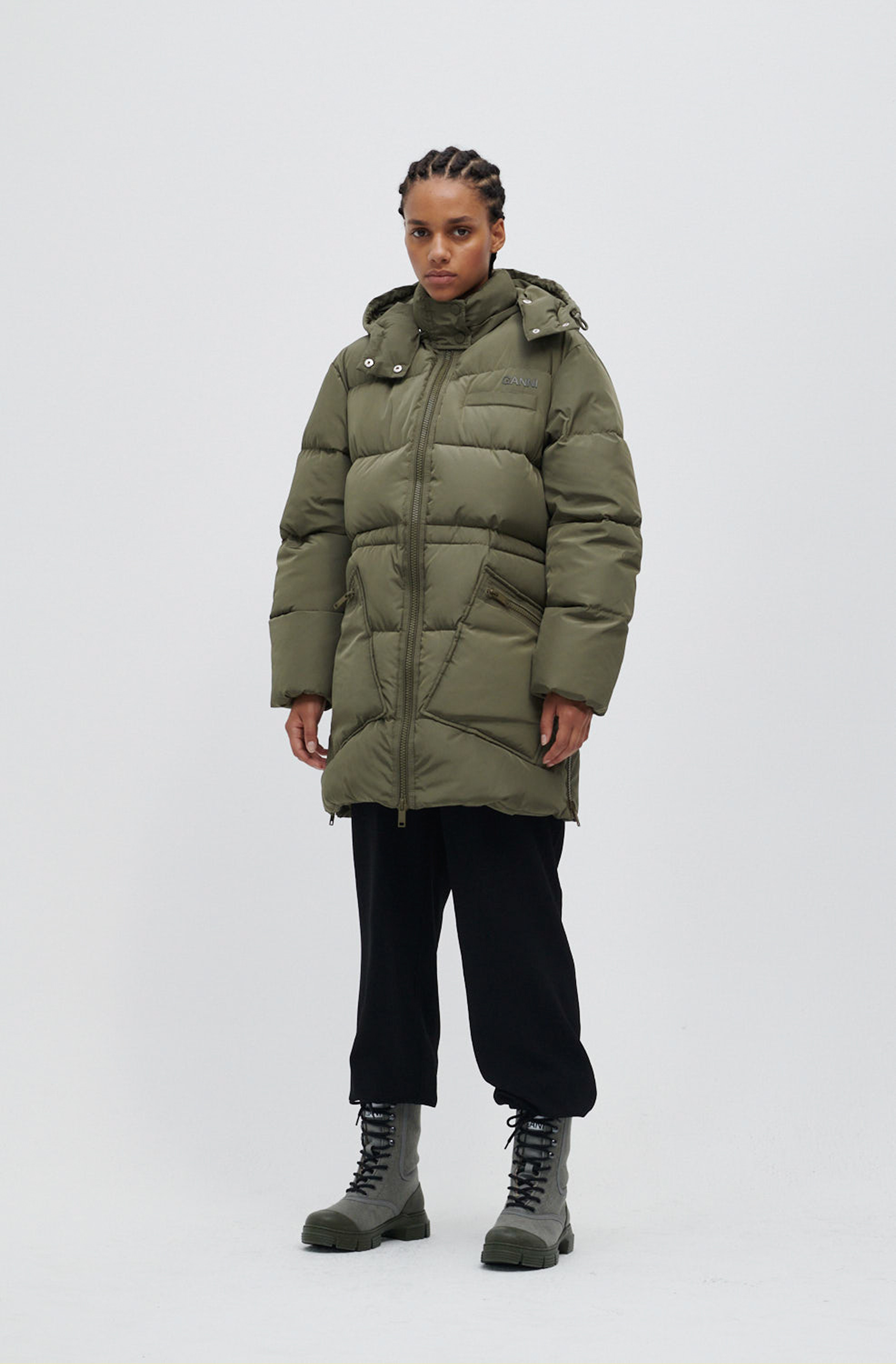ganni puffer