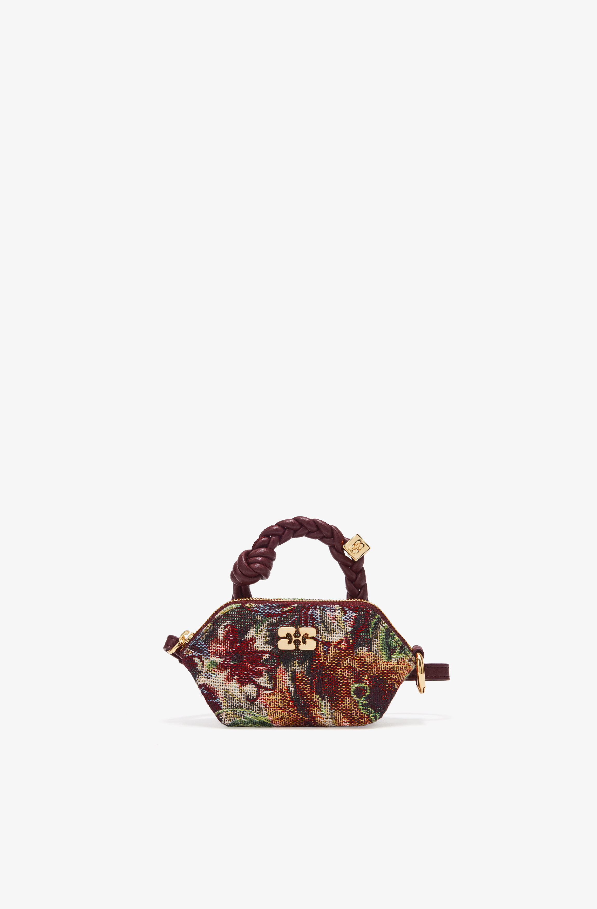 Tawny Port Tapestry Nano Bou Bag | GANNI (Global) CA