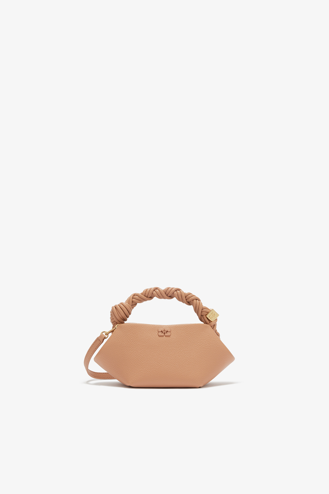 GANNI ベージュ クッションデザイン ハンドバッグ ガニー GANNI ハンドバッグ ショルダーバッグ ブーバッグミニ 2WAY