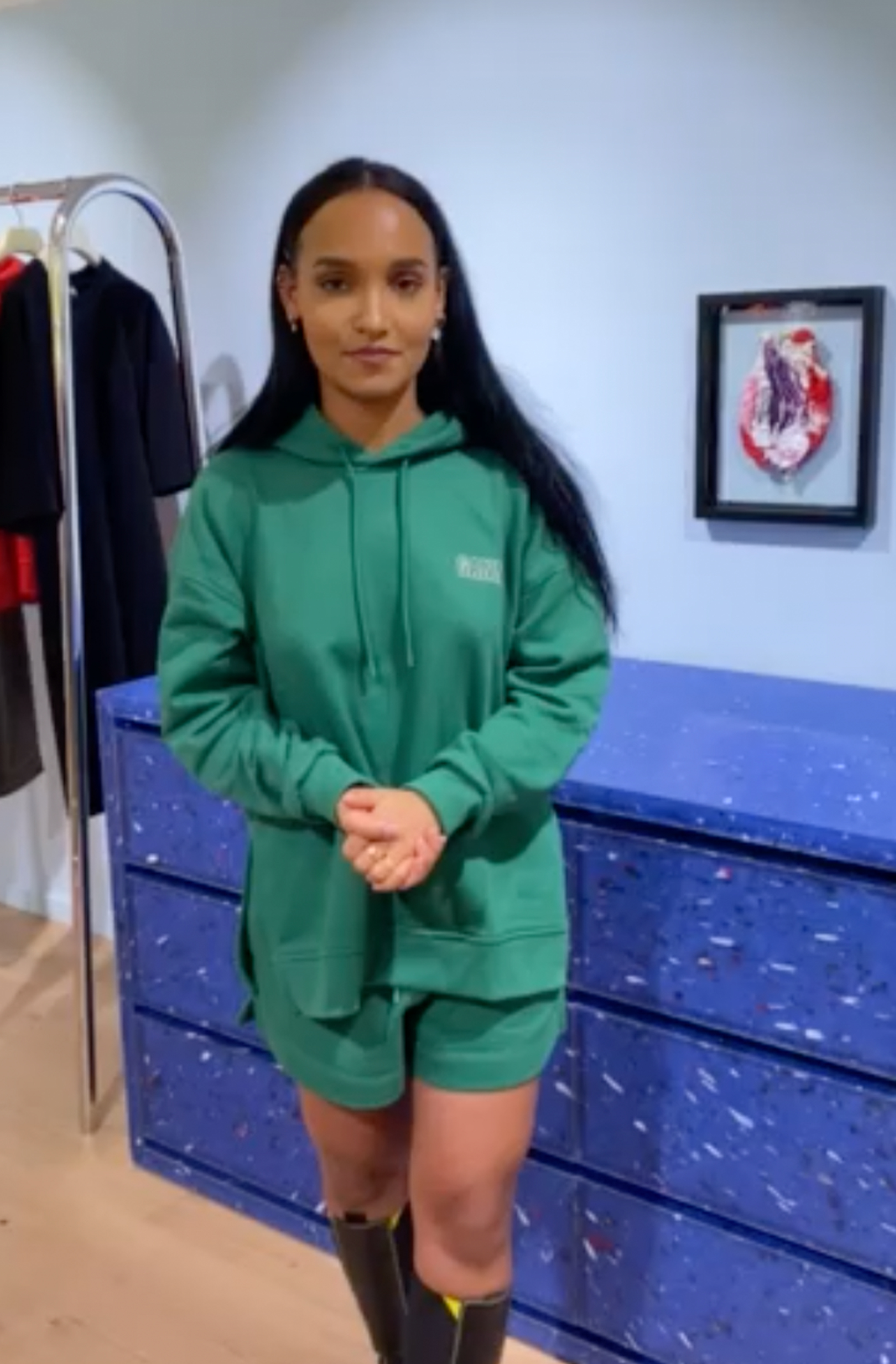 Ganni software isoli shorts clearance
