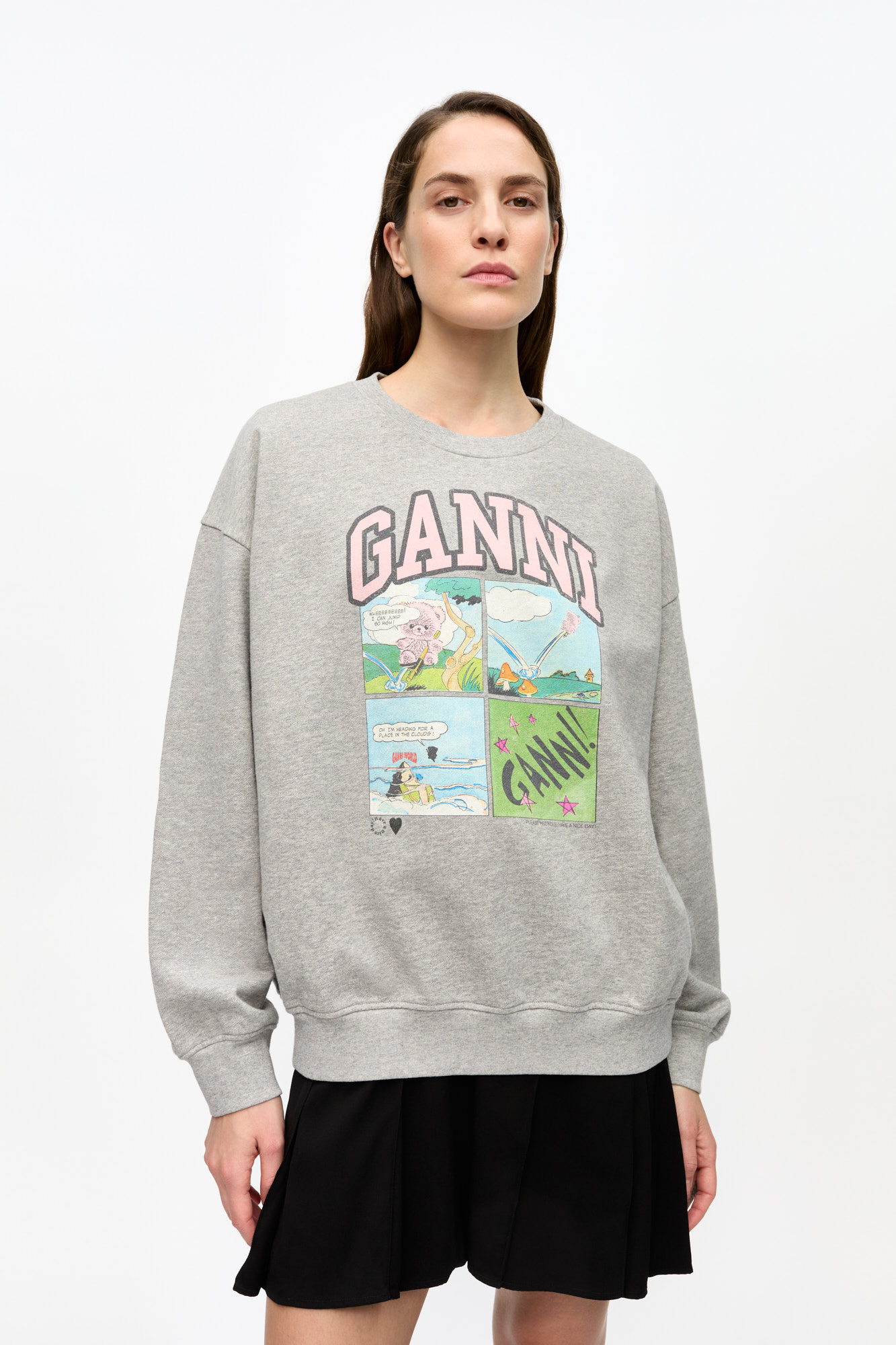 その他 Ganni FW24 SWEATSHIRT WITH LOGO (T4014_252) T4284_3581_921_1.jpg