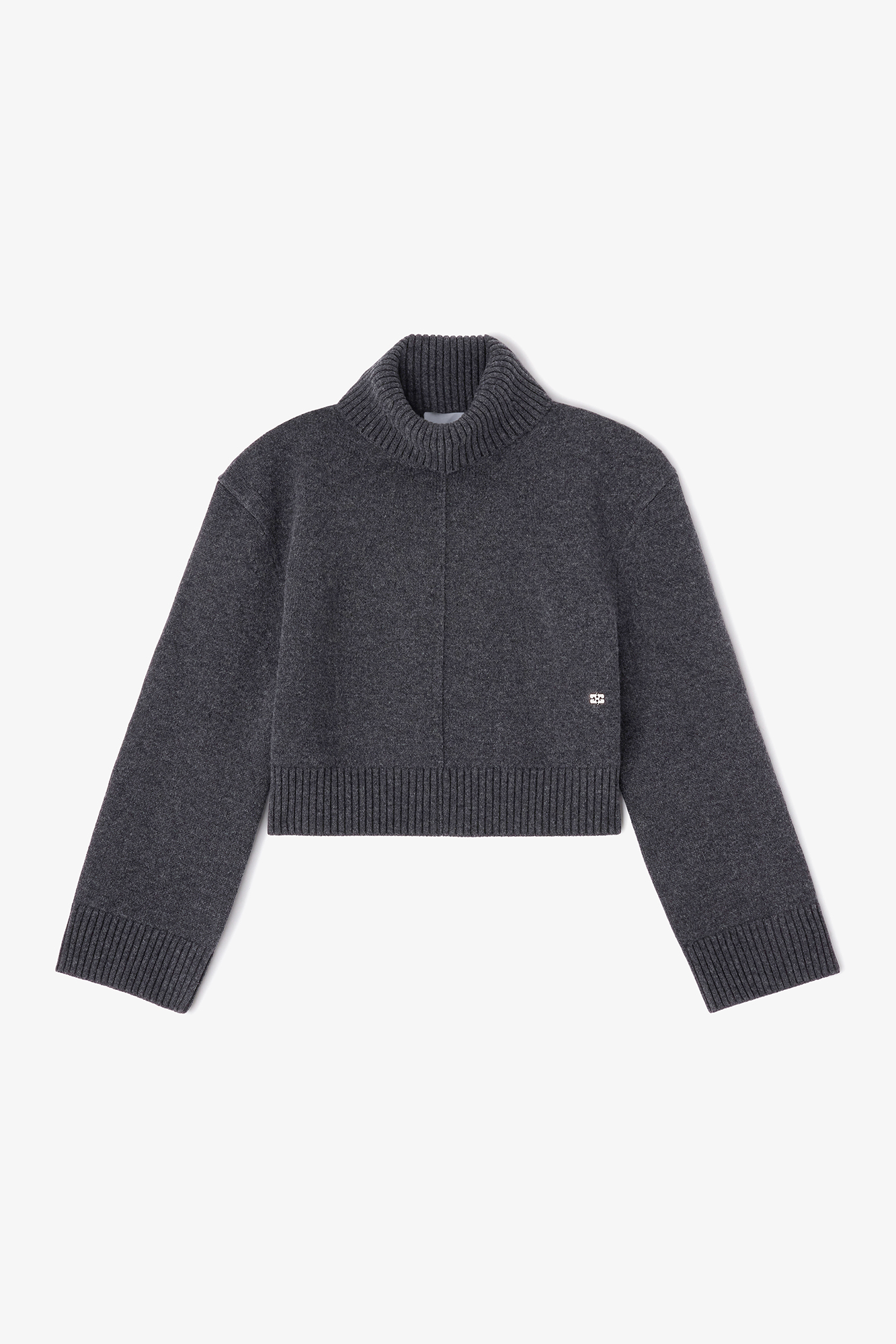 Sky Captain Wool Turtleneck Sweater | GANNI US