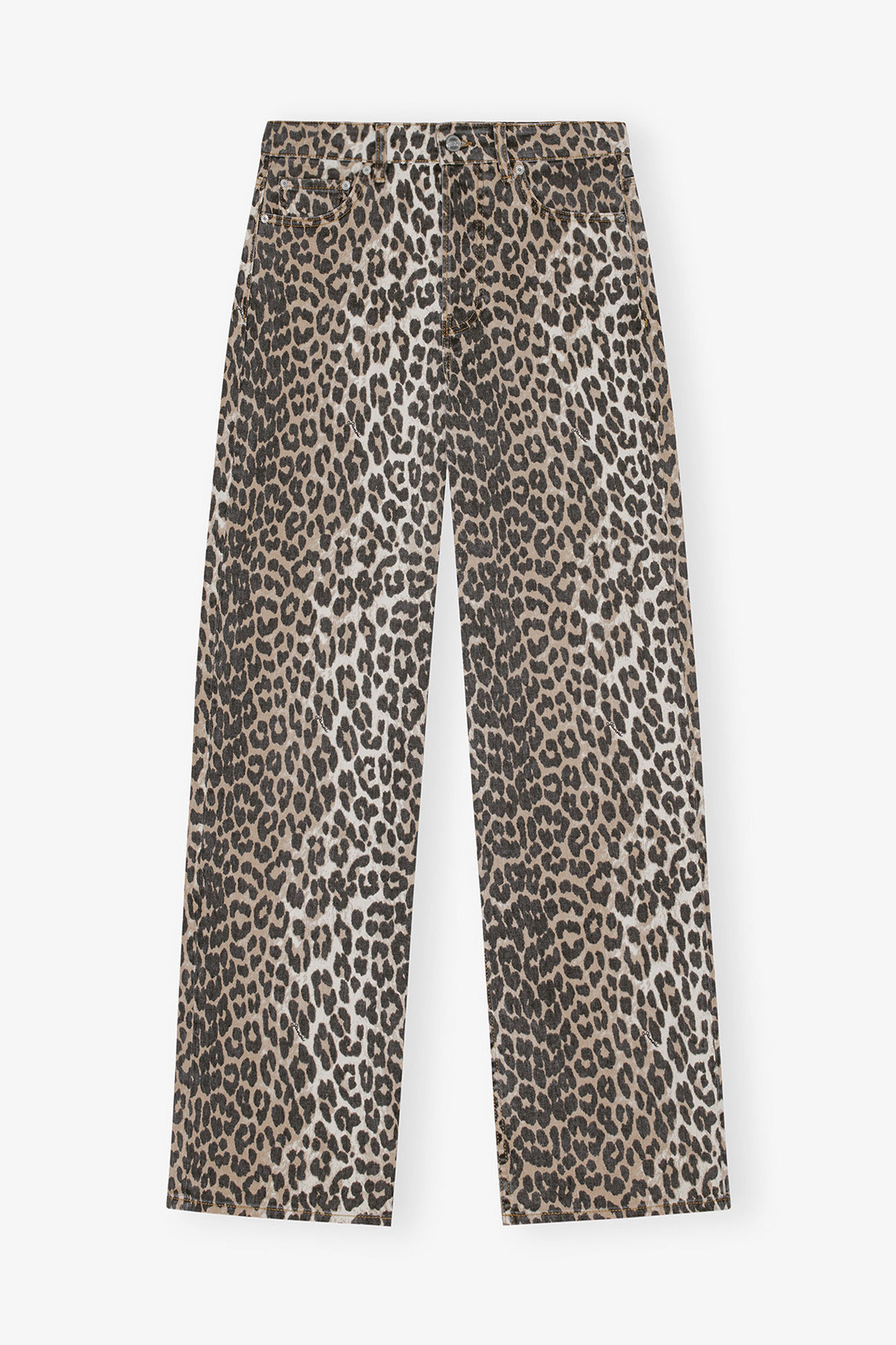 Izey Jeans in Leopard Print | GANNI UK Izey Jeans in Leopard Print | GANNI UK