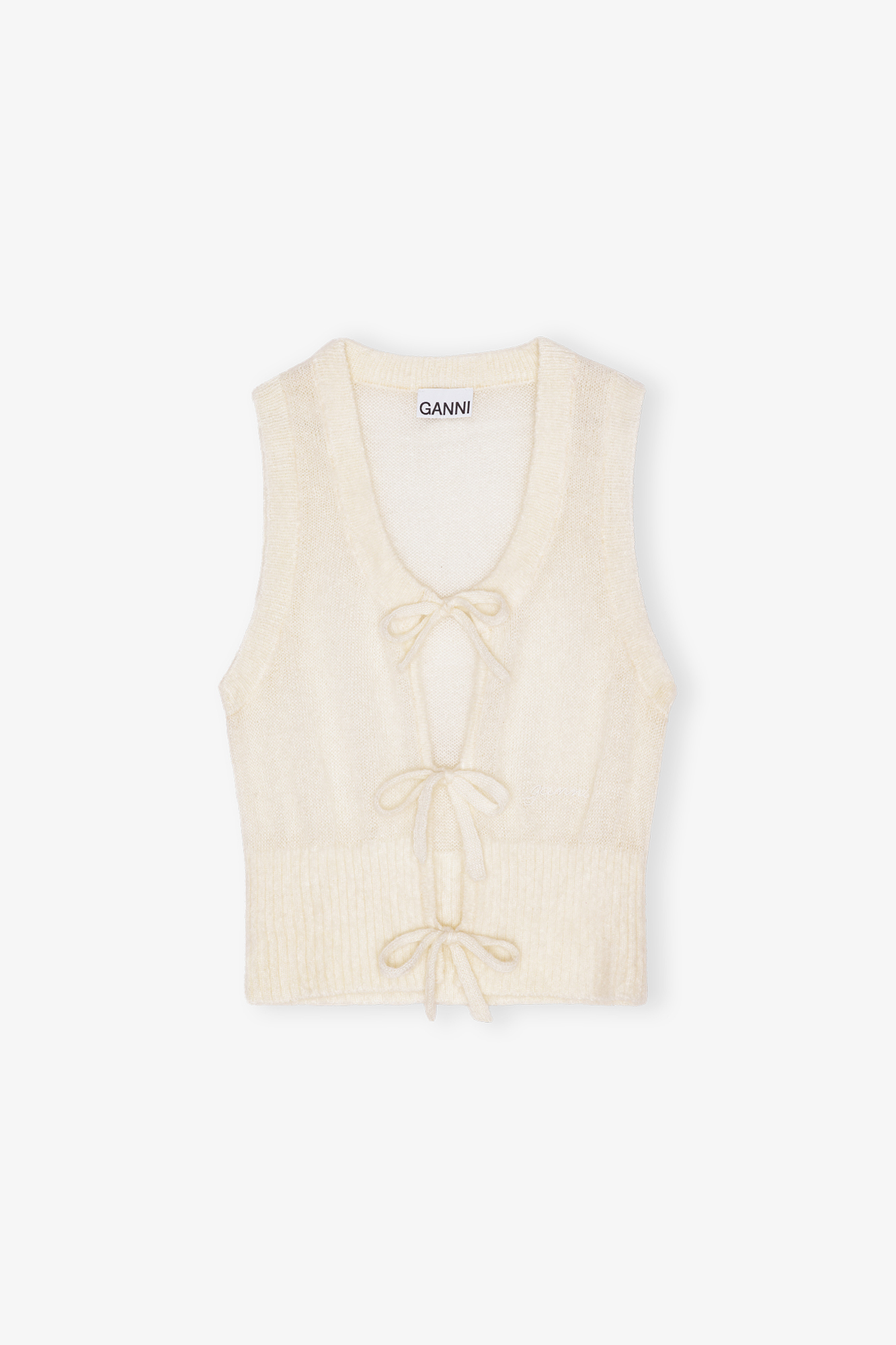 Ivory Tie String Vest