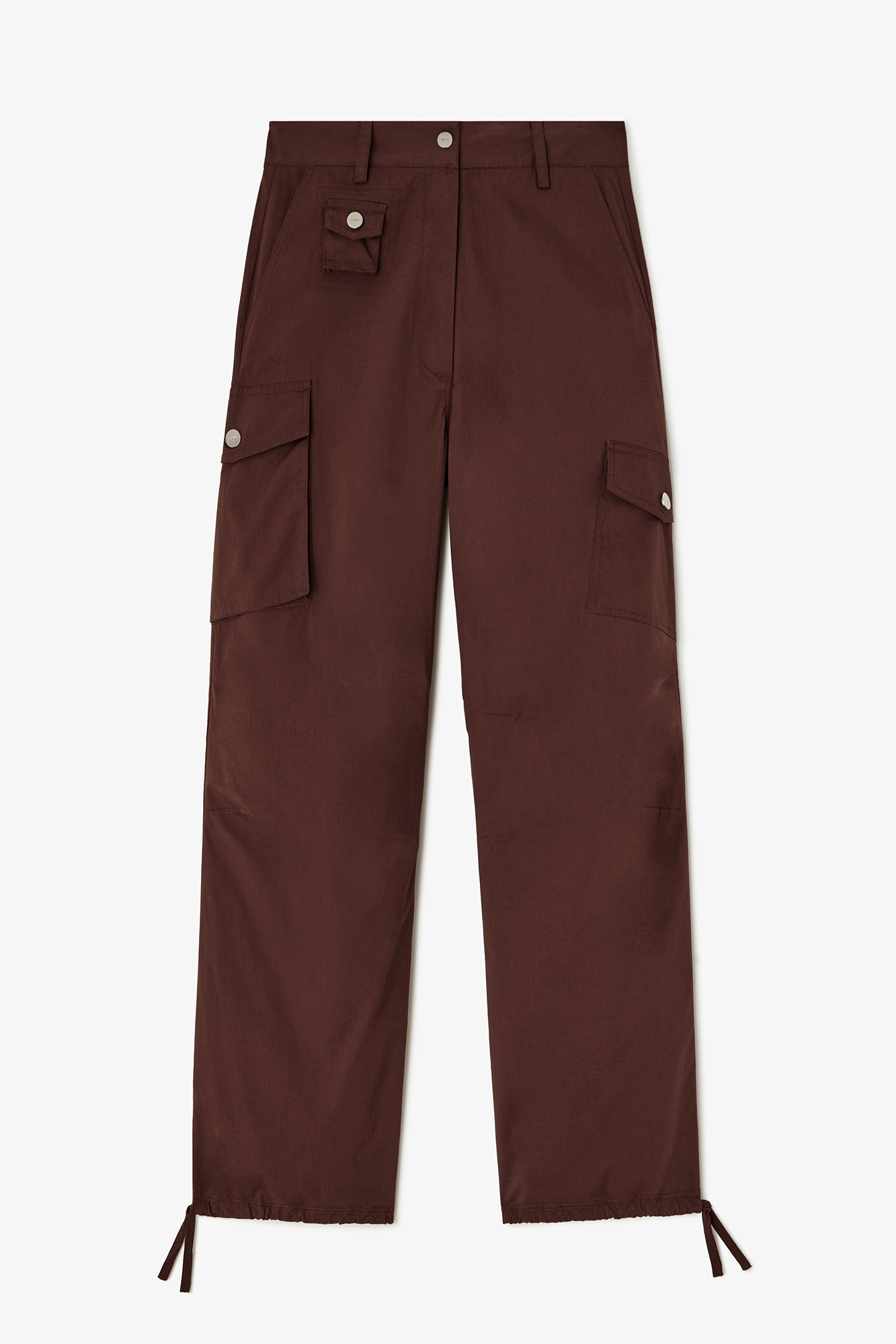 Cargo Pants in Brown Cotton