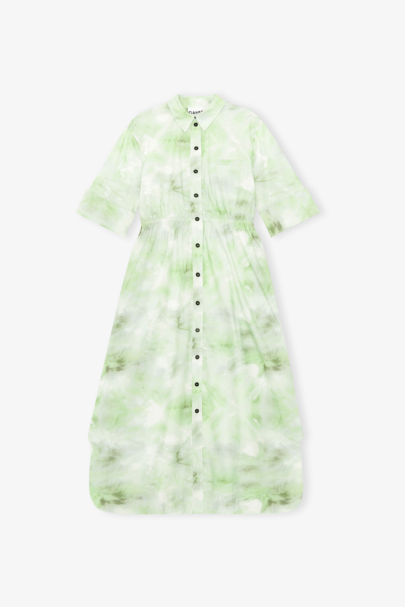Printed Cotton Poplin Shirt Dress