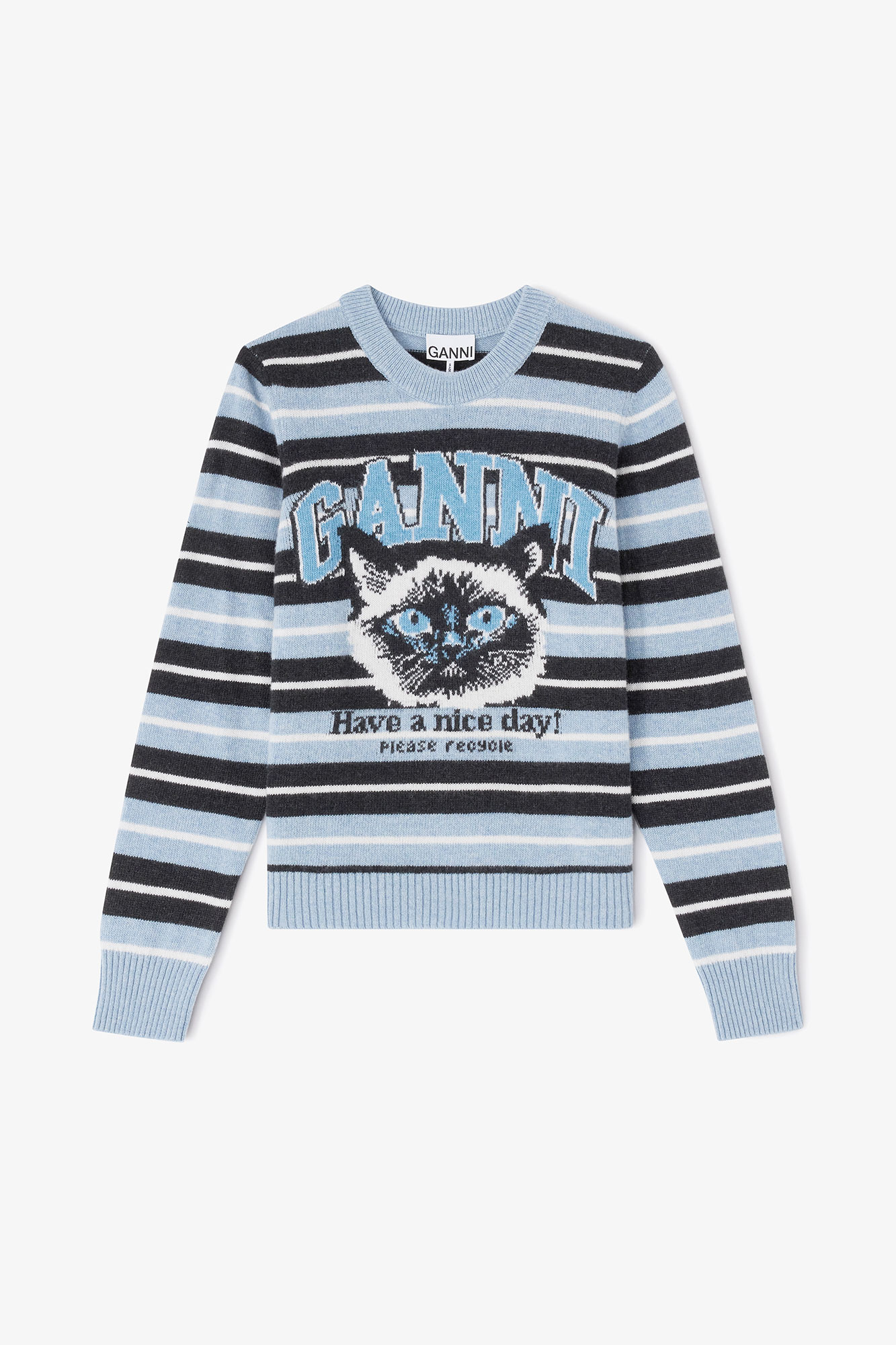 Graphic Wool Sweater | GANNI US
