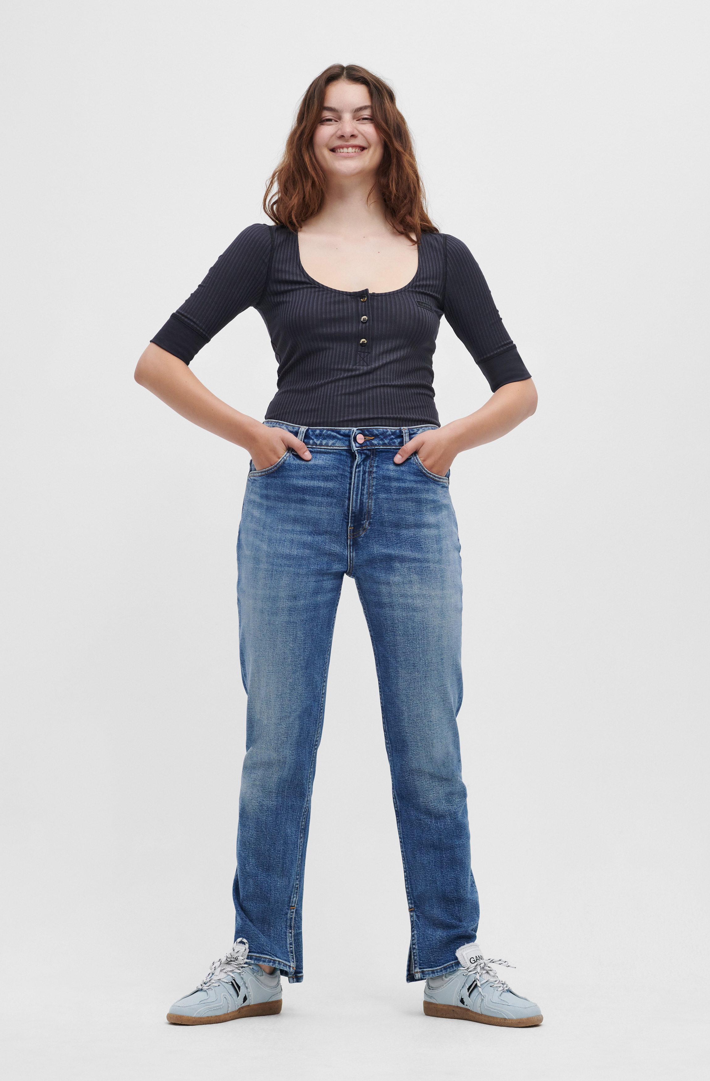 Mid Blue Vintage Beksi Jeans | GANNI DK