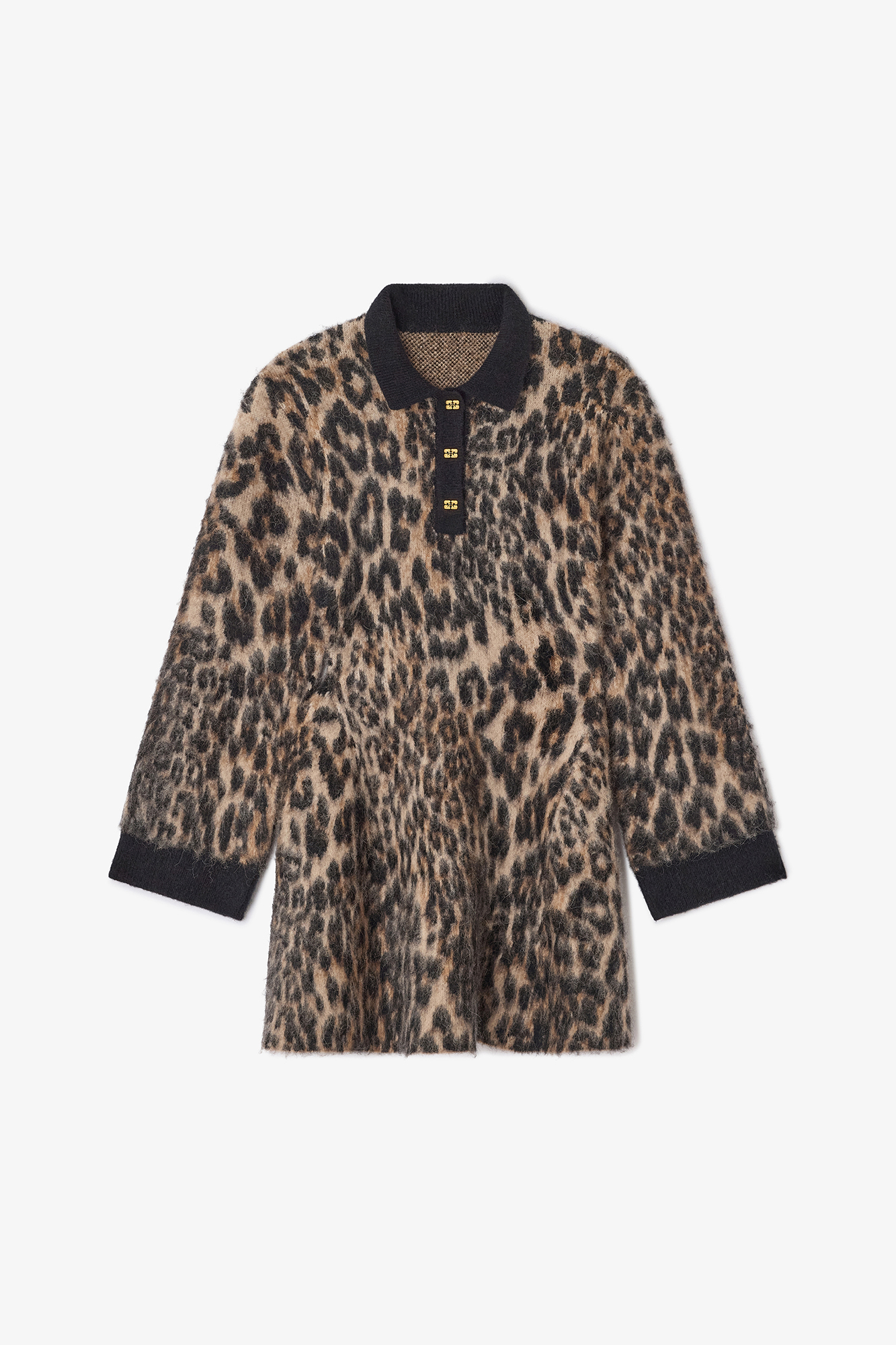Polo Dress In Leopard