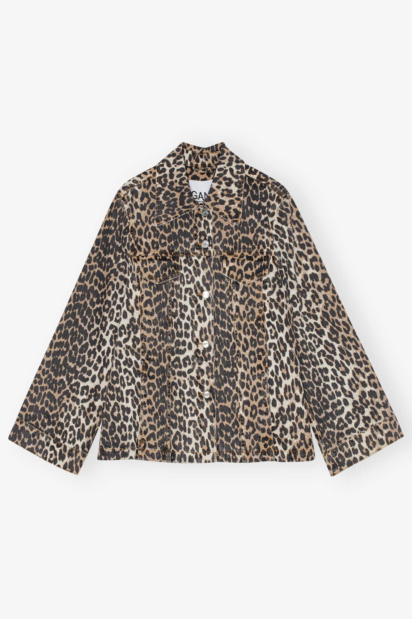 レオパードデニムジャケット Leopard レオパード デニムジャケット | GANNI (Global)