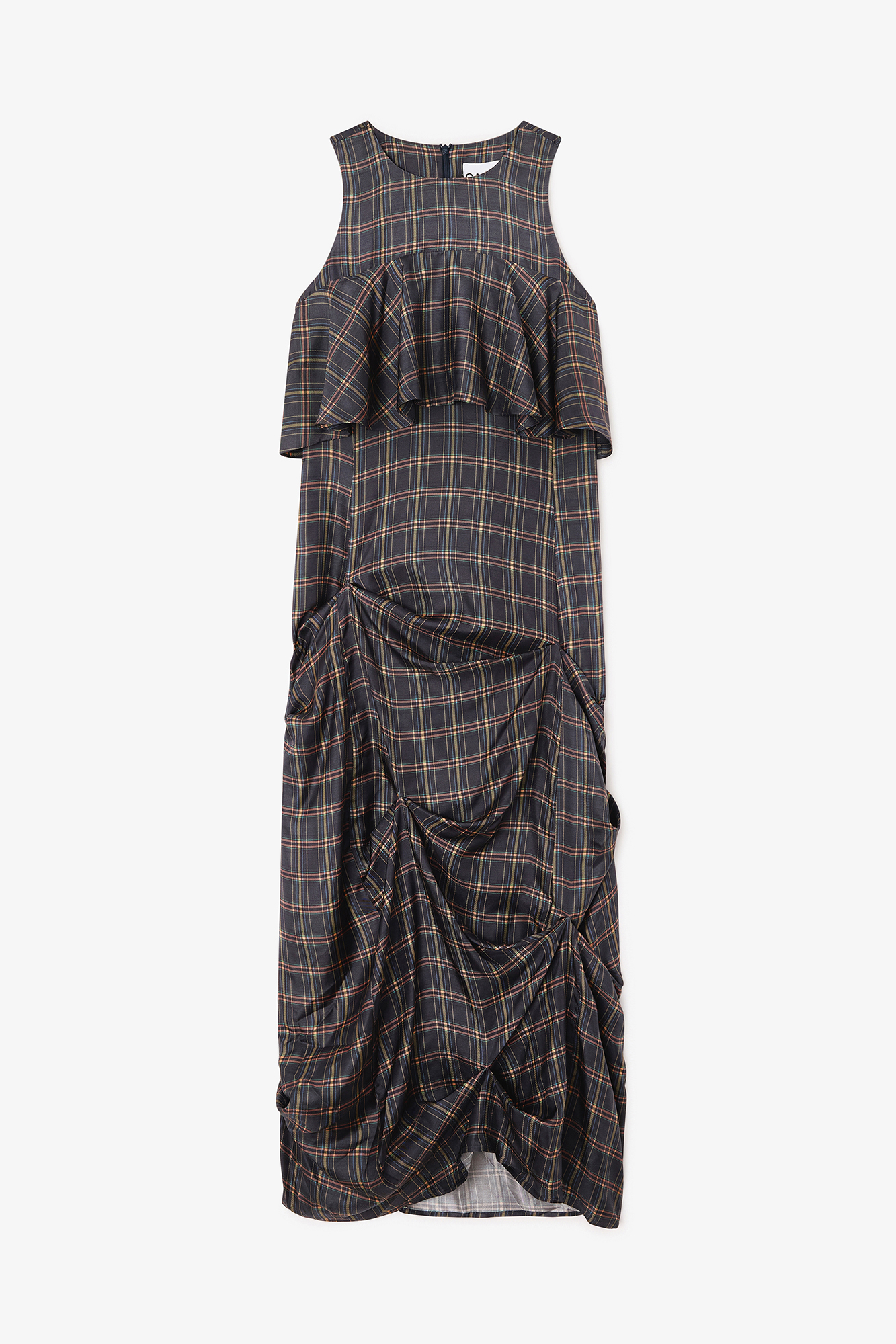 Check Ruffle Dress