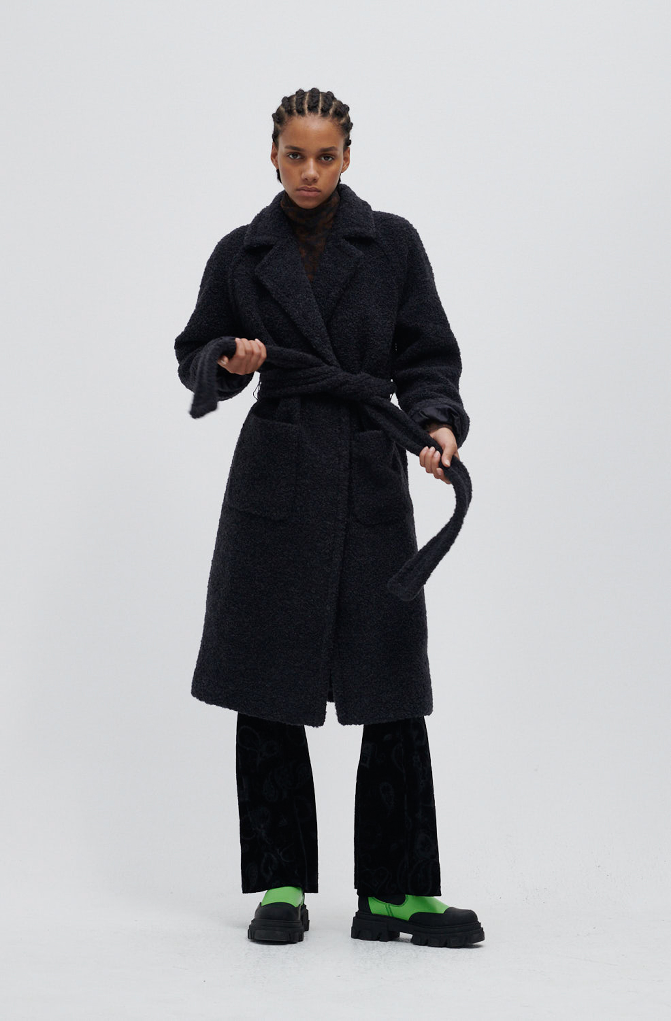 boucle overcoat