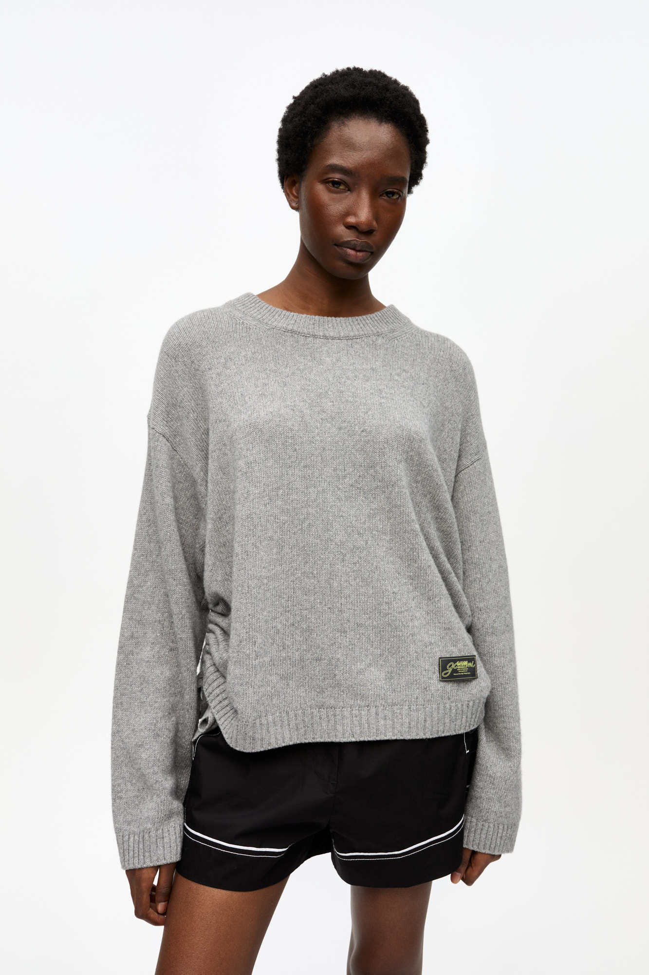 yanyan ニット　palomawool heaven ganni itimi GANNI ガニー ニット Fine Brushed Alpaca Banana Oversized O