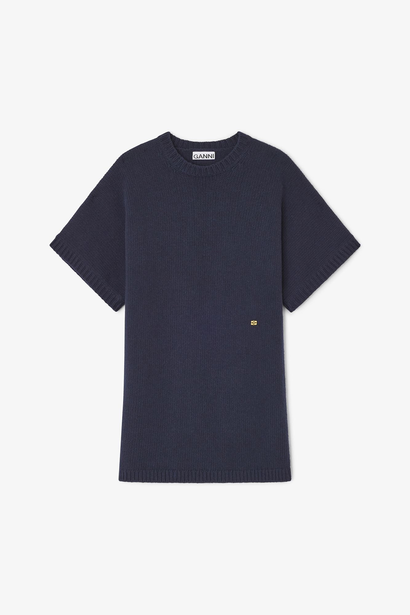 Dark Blue Wool Mix Dress