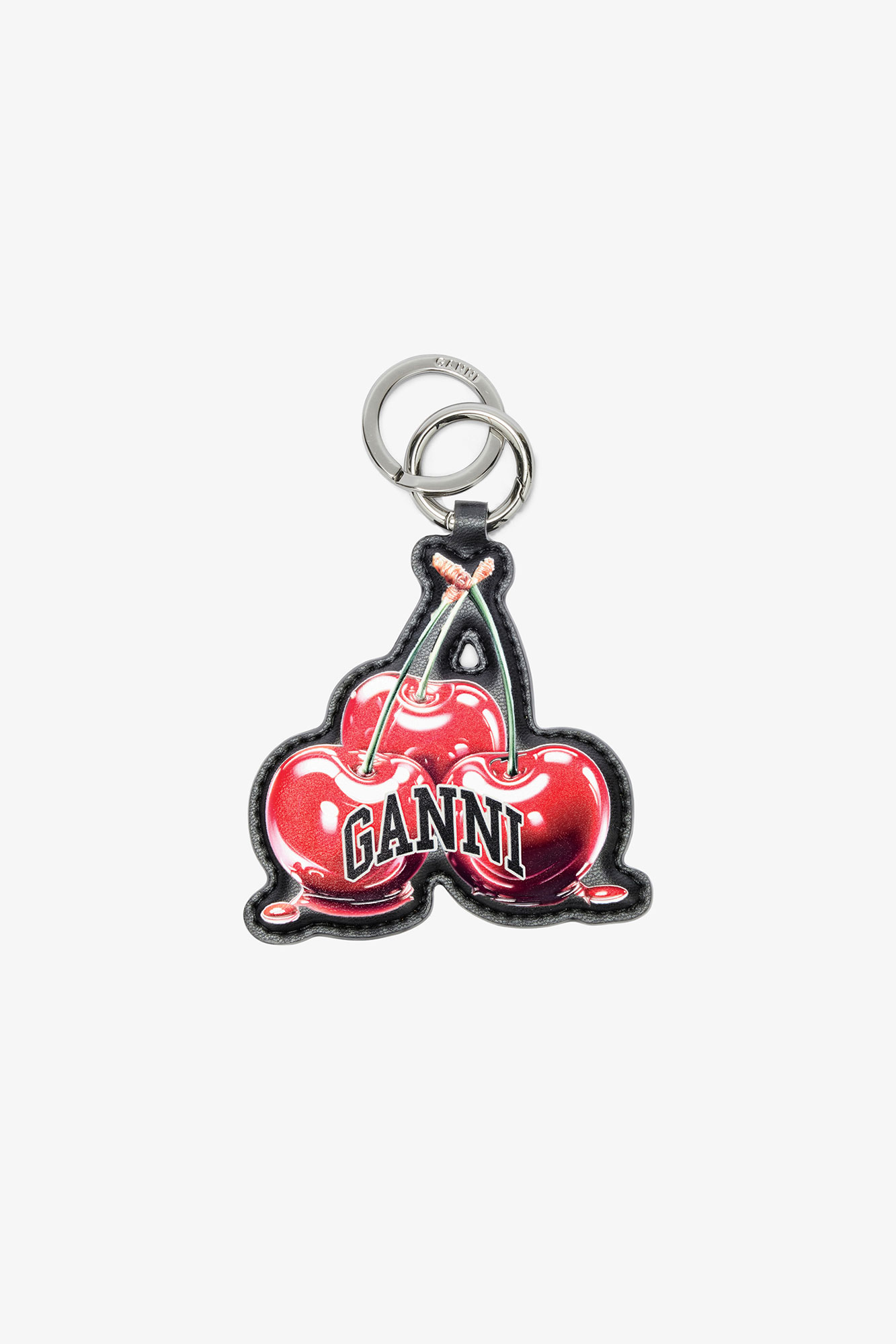 Black Joy Cherry Keyring | GANNI US