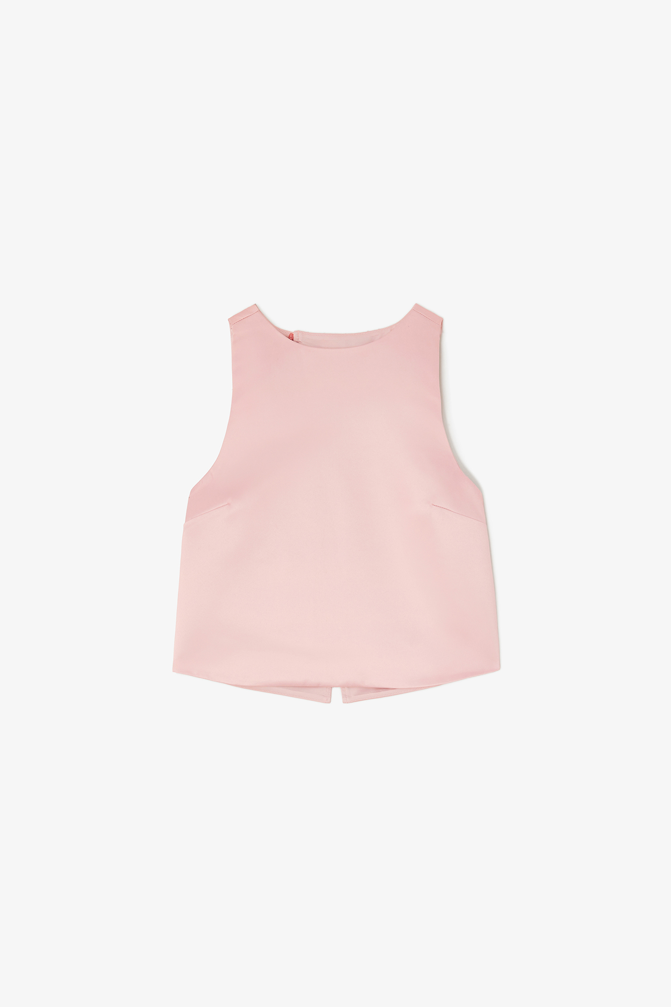 GANNI スパンコールタンクトップ ピンク Potpourri Top in Pink Satin | GANNI (Global) JP