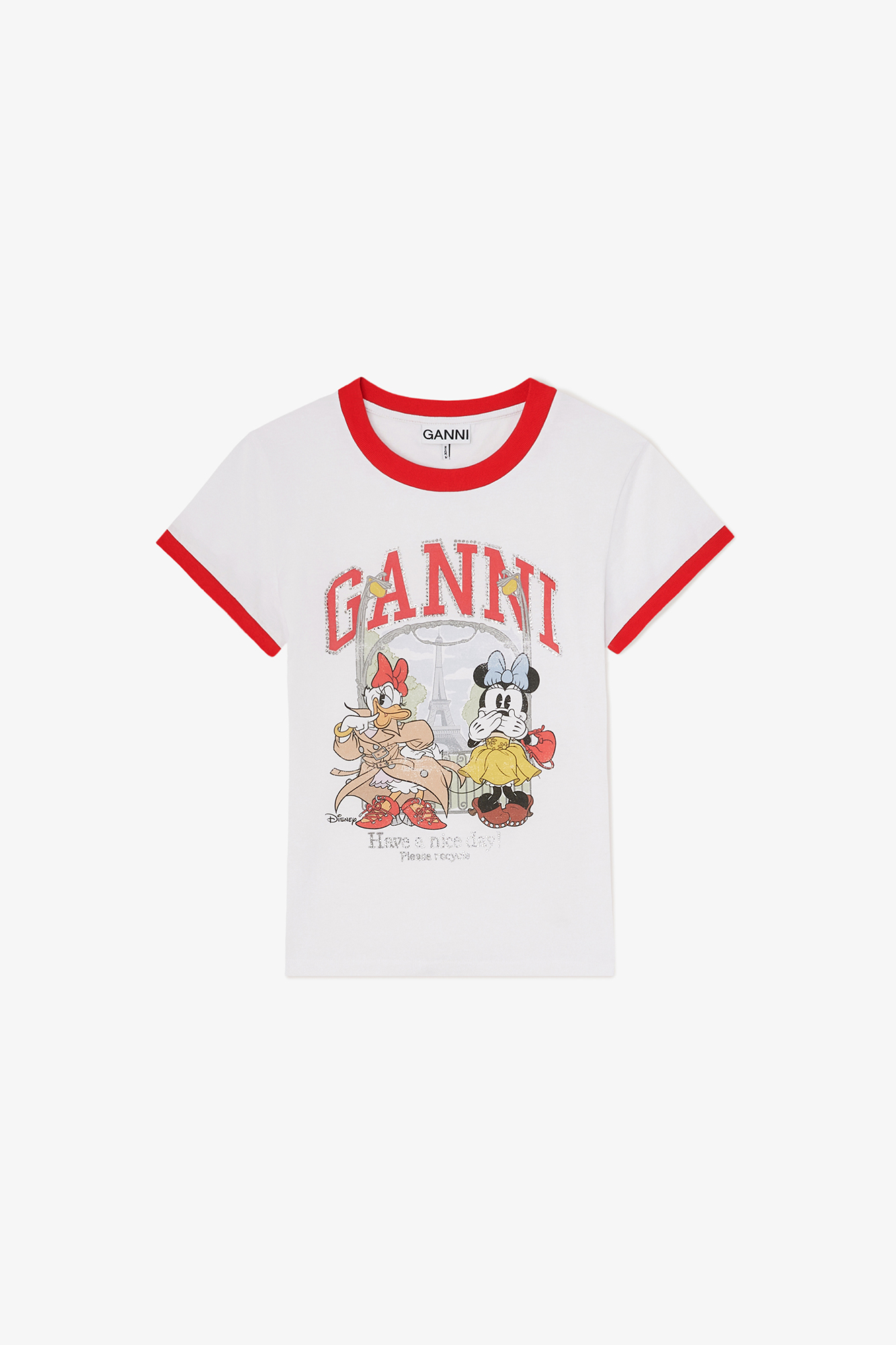 Baby Fit T-shirt with Minnie Mouse & Daisy Duck | GANNI