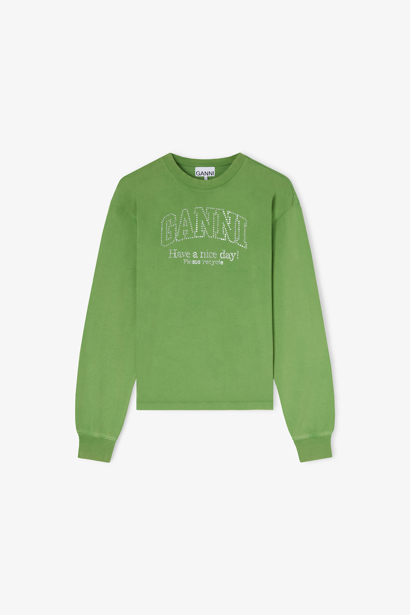 Daisy Duck Green Long-sleeve T-shirt | GANNI US
