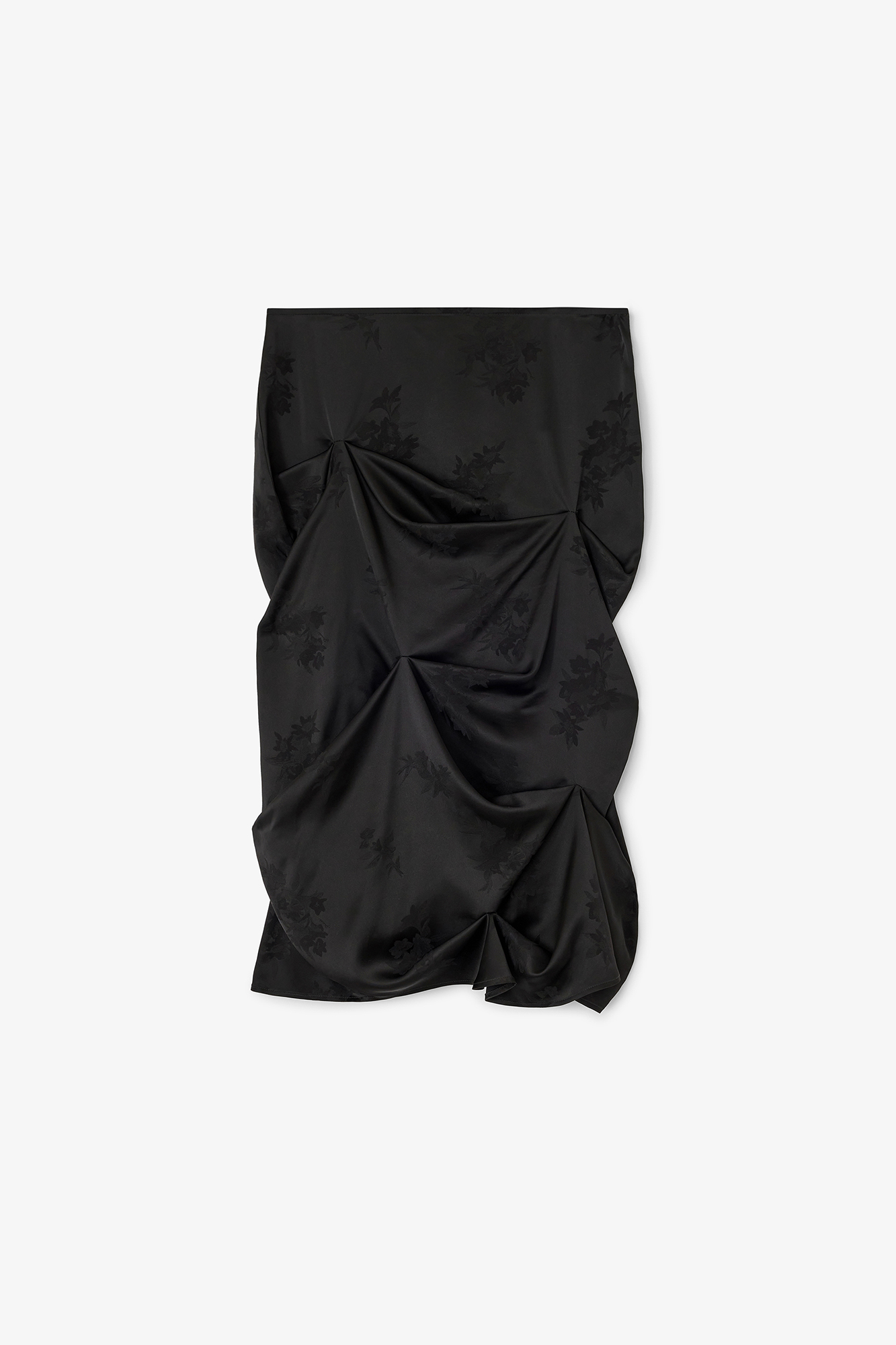 Black Draped Skirt