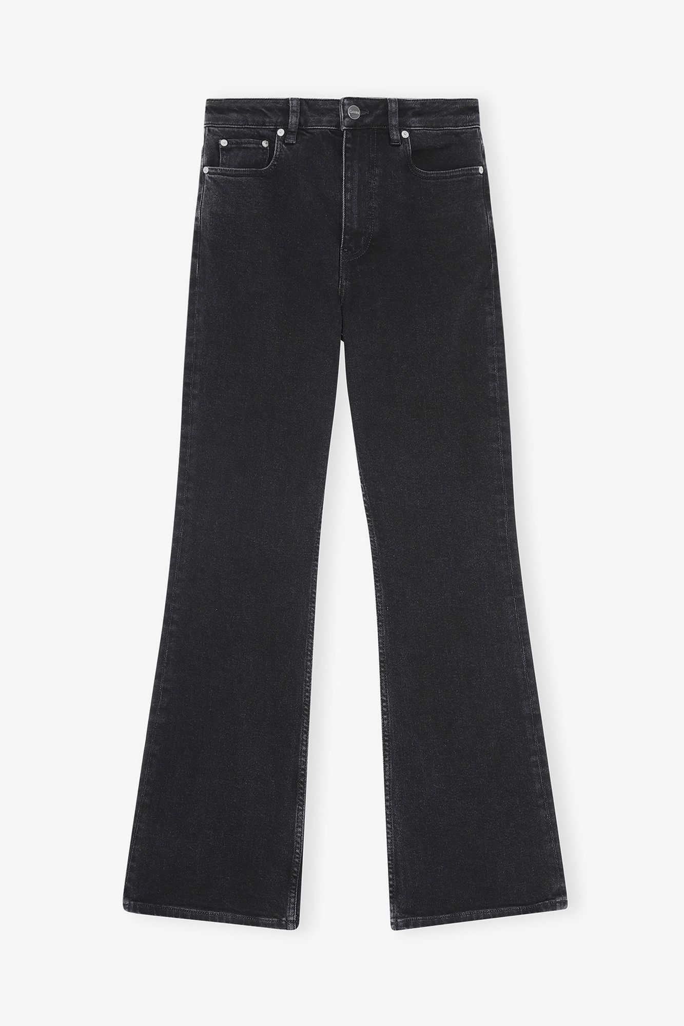 Washed Black/Black Betzy Jeans | GANNI (Global)