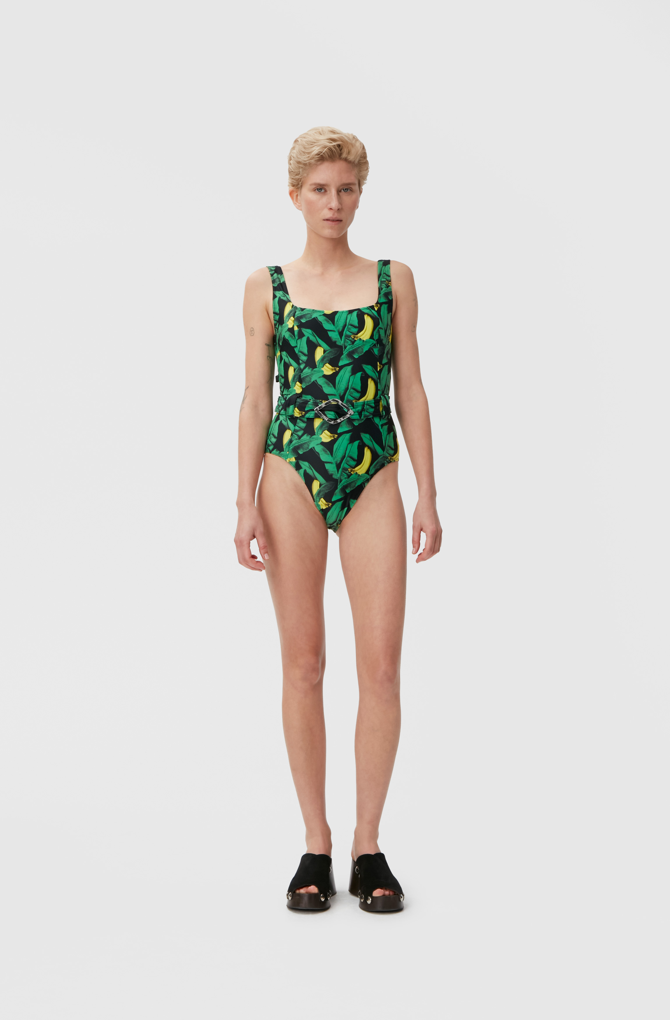 Belted One Piece Swimsuit Ganni Kr 가니