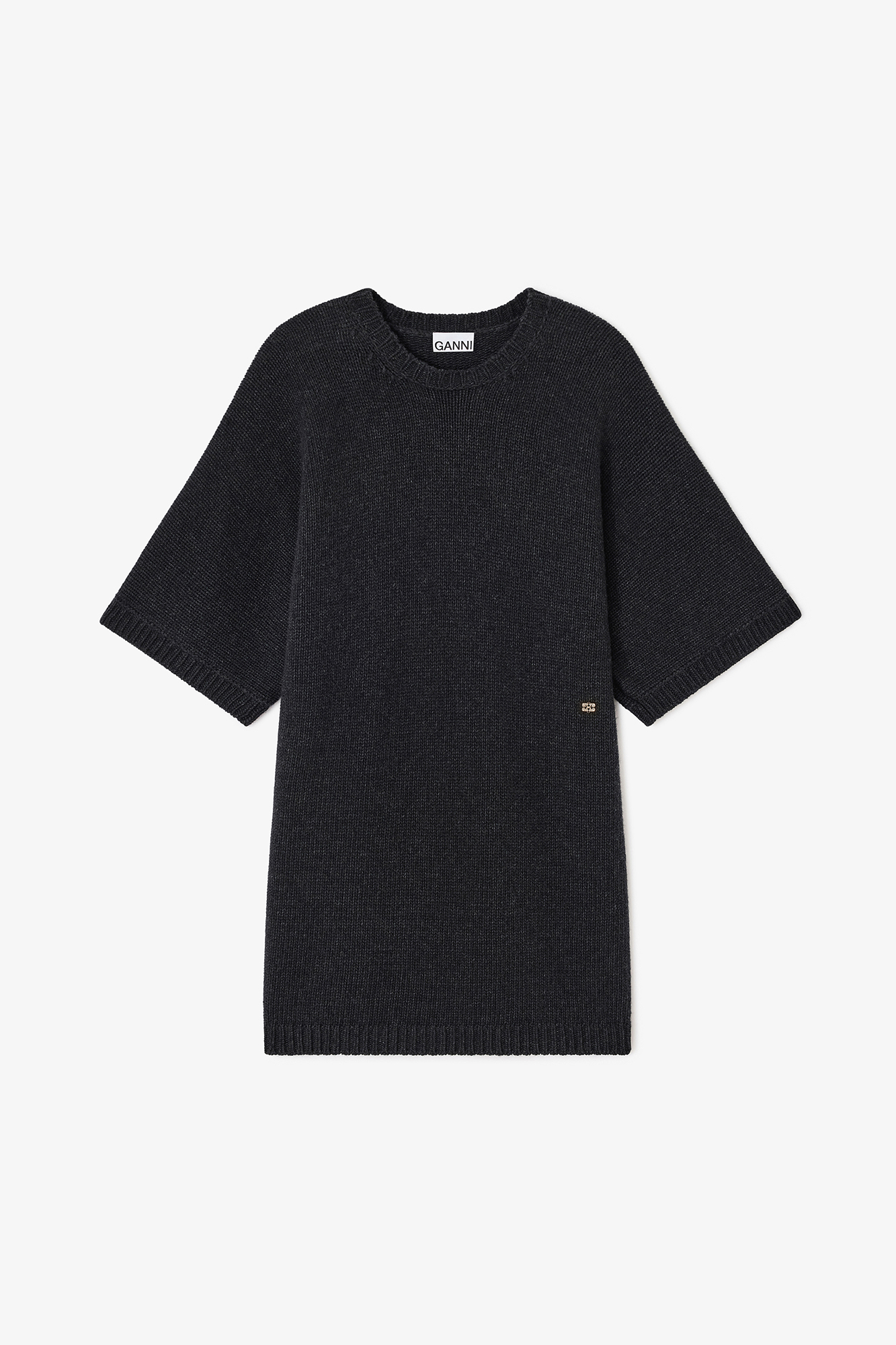 Dark Grey Wool Mix Dress