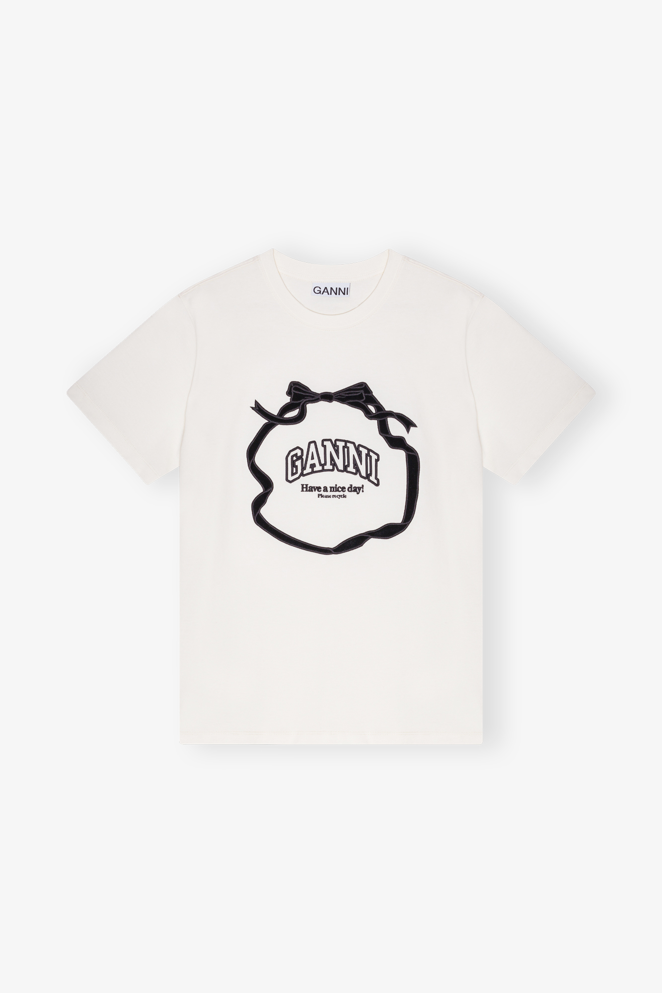Ivory Relaxed Bow T Shirt