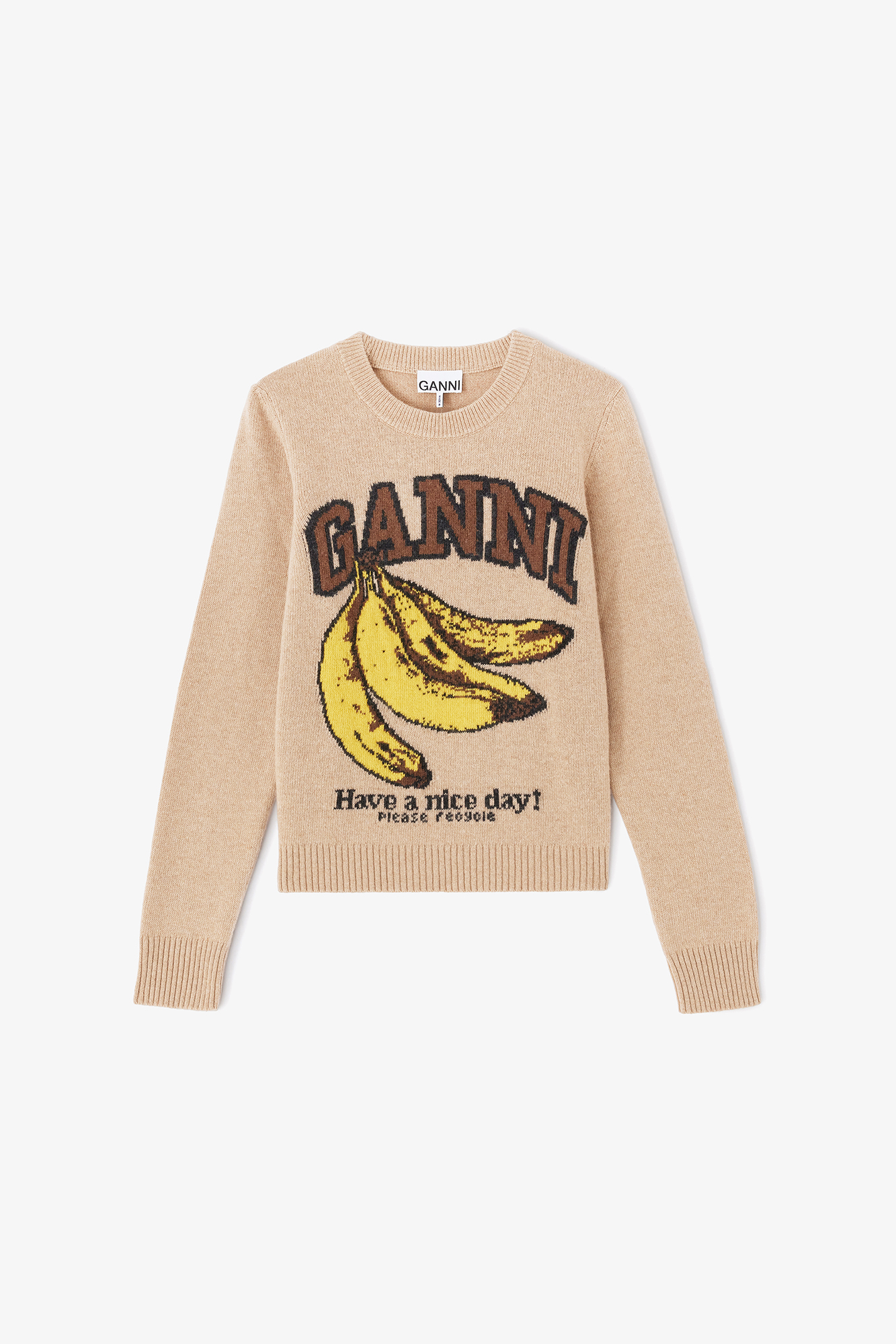 Graphic Wool Sweater | GANNI US