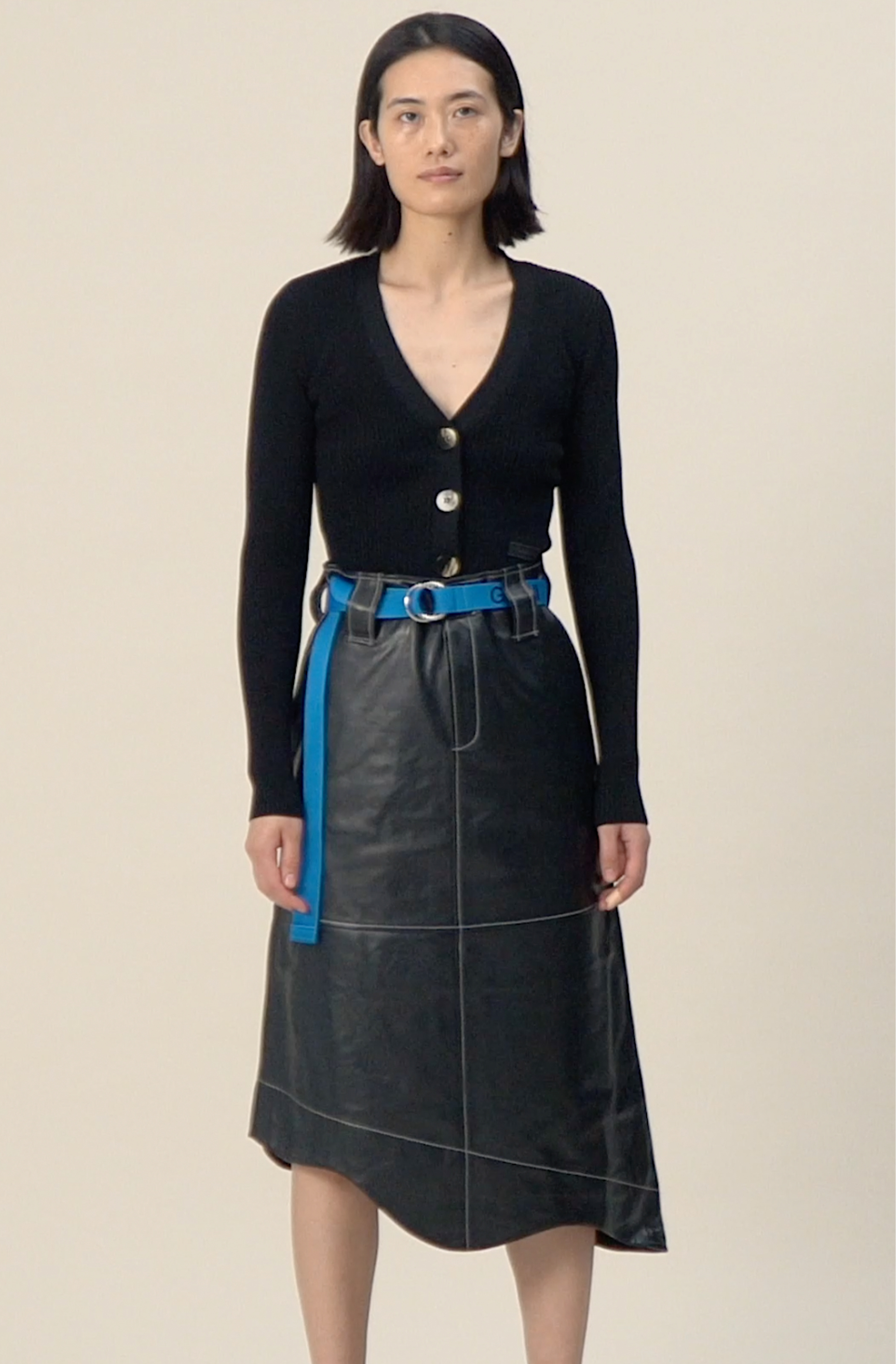 Ganni asymmetric skirt clearance